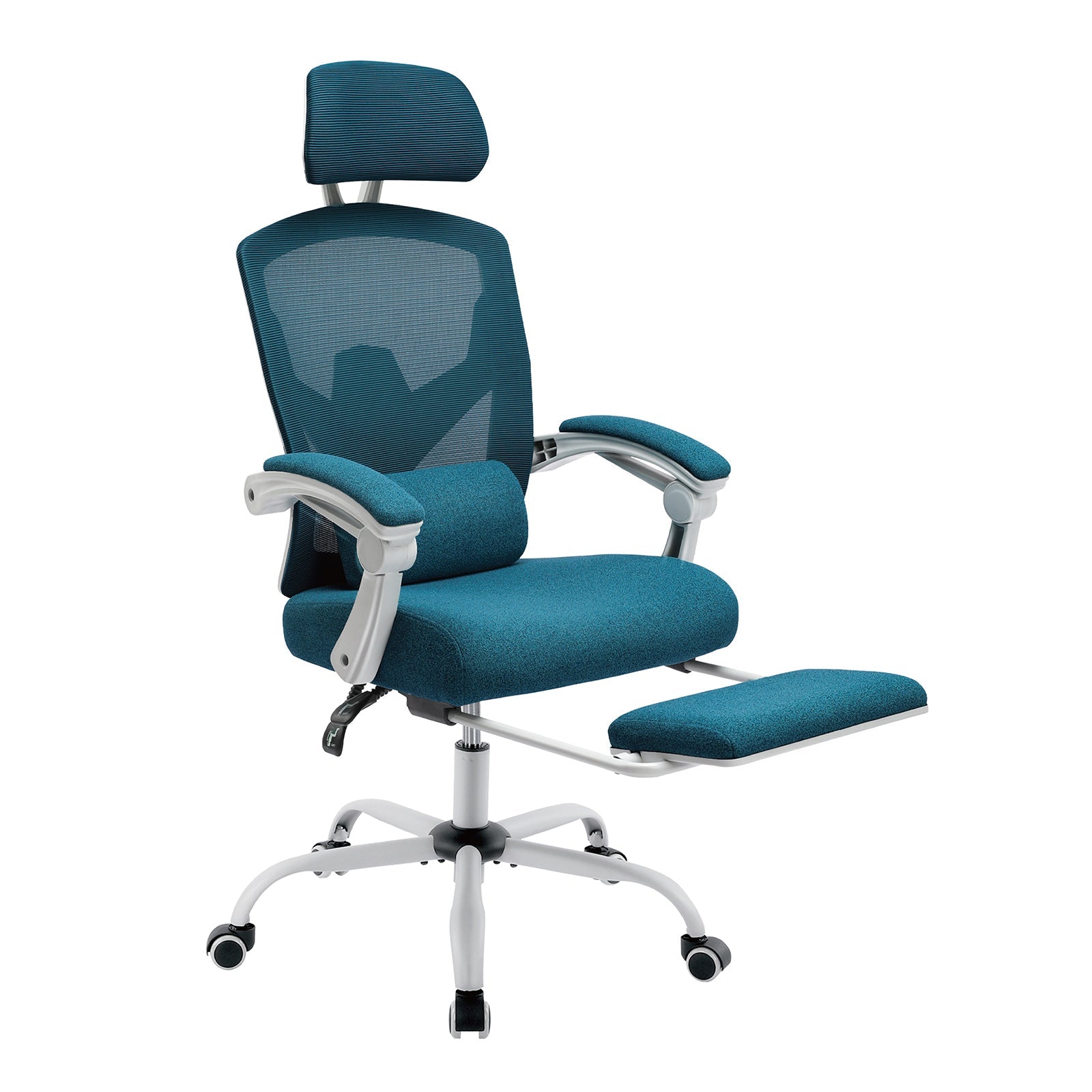 Mesh Ergonomic Office Chair with Foot & Lumbar Support-American Furniture Outlet