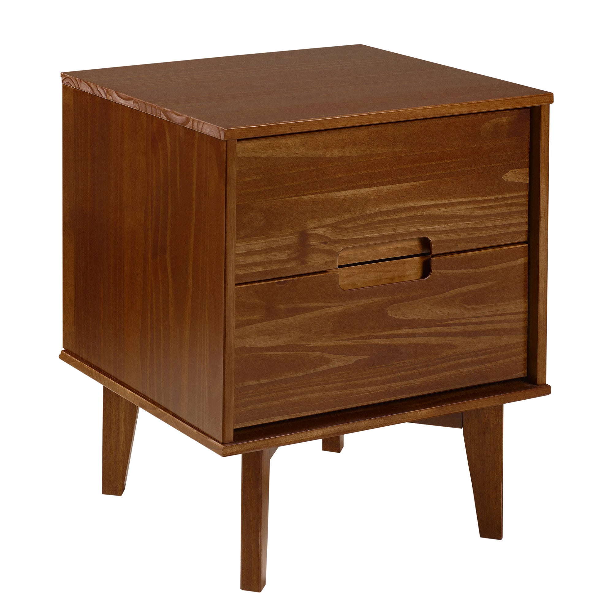 Mid-Century Modern Nightstand - Walnut-American Furniture Outlet