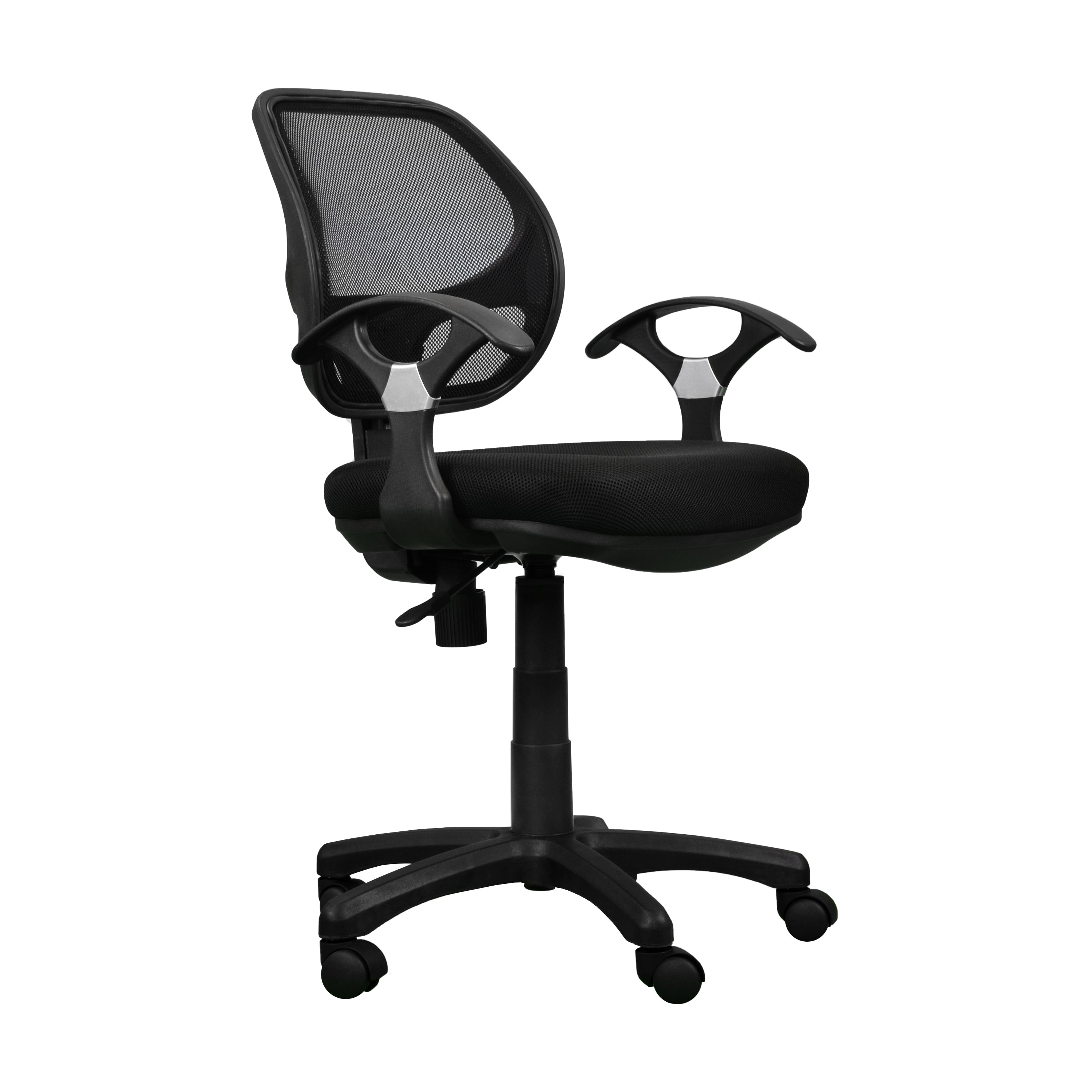 Midback Mesh Task Chair - Black-American Furniture Outlet