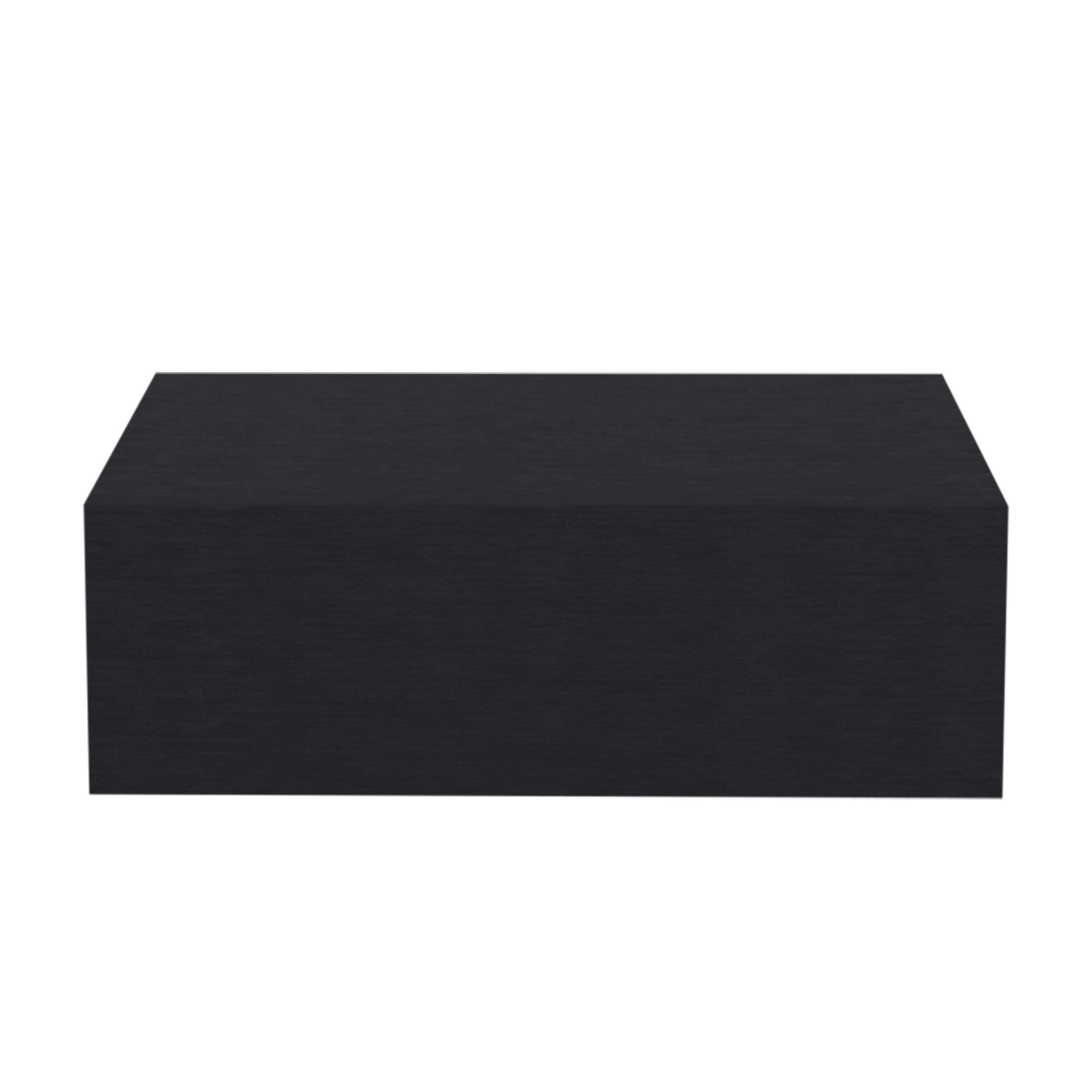 Milano Floating Nightstand w/ Drawer - Black-American Furniture Outlet