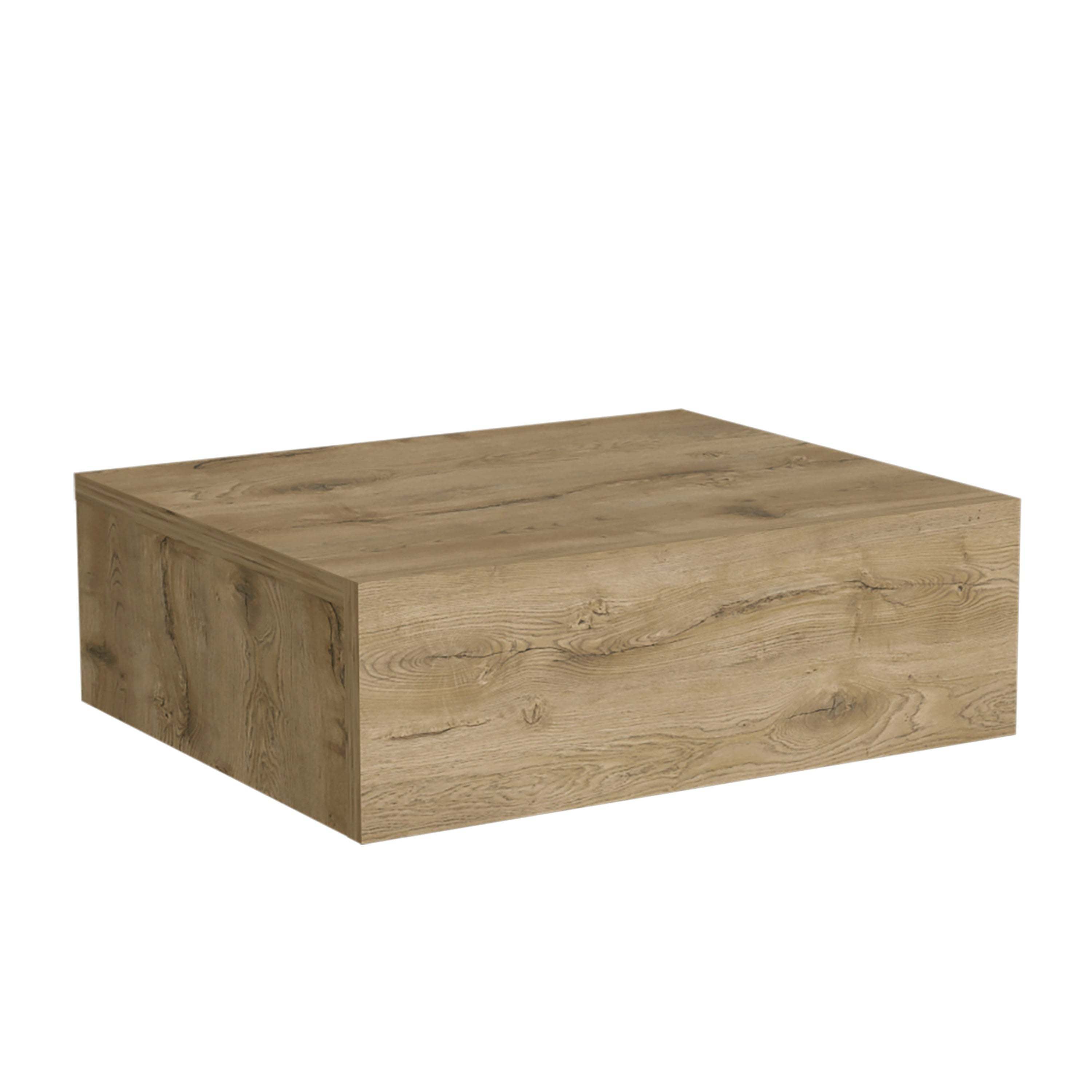 Milano Floating Nightstand w/ Drawer - Macadamia-American Furniture Outlet