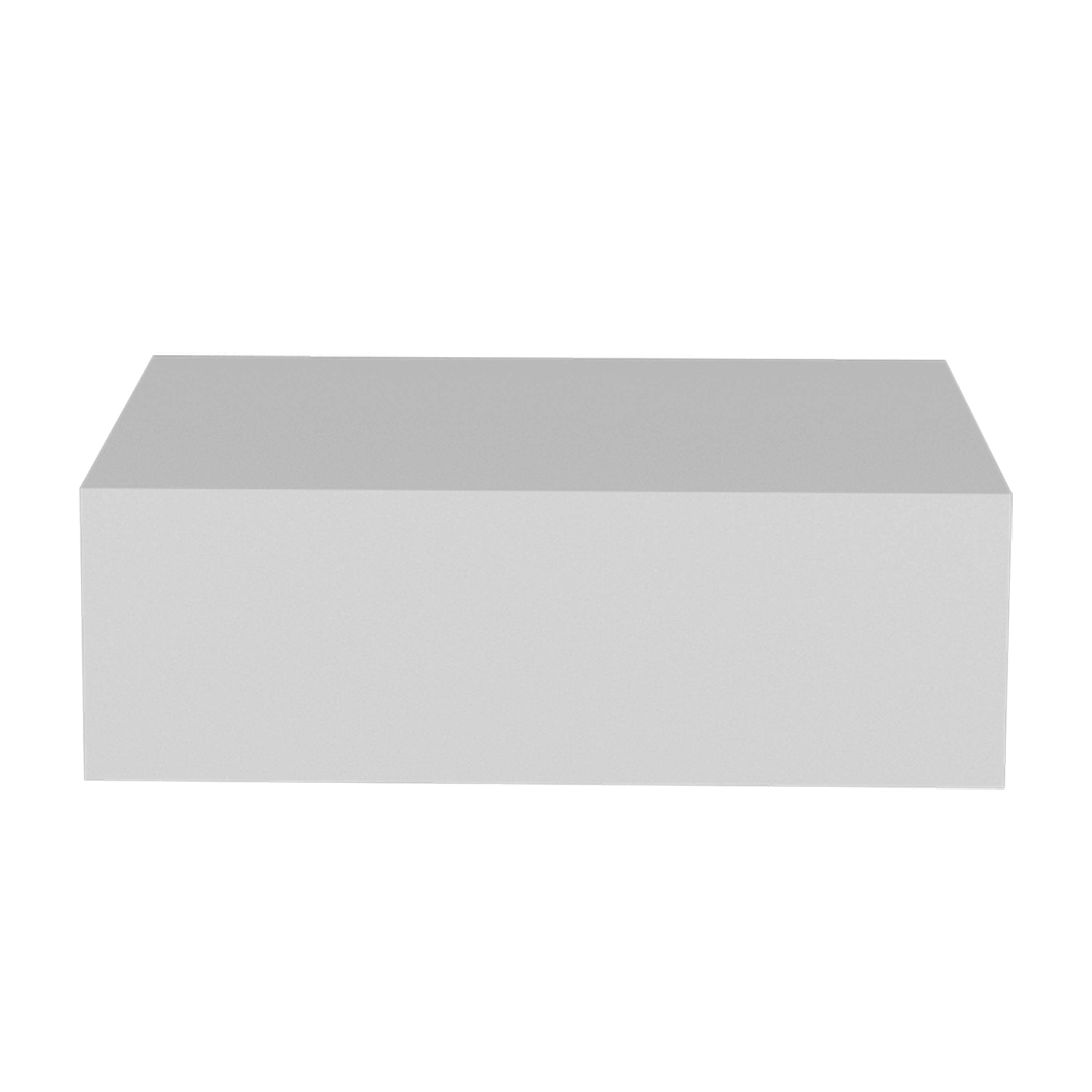Milano Floating Nightstand w/ Drawer - White-American Furniture Outlet