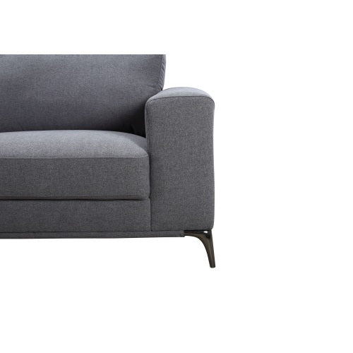 Modern Comfort: Carlo Left arm facing Sectional in Sleek Gray-American Furniture Outlet -American Furniture Outlet