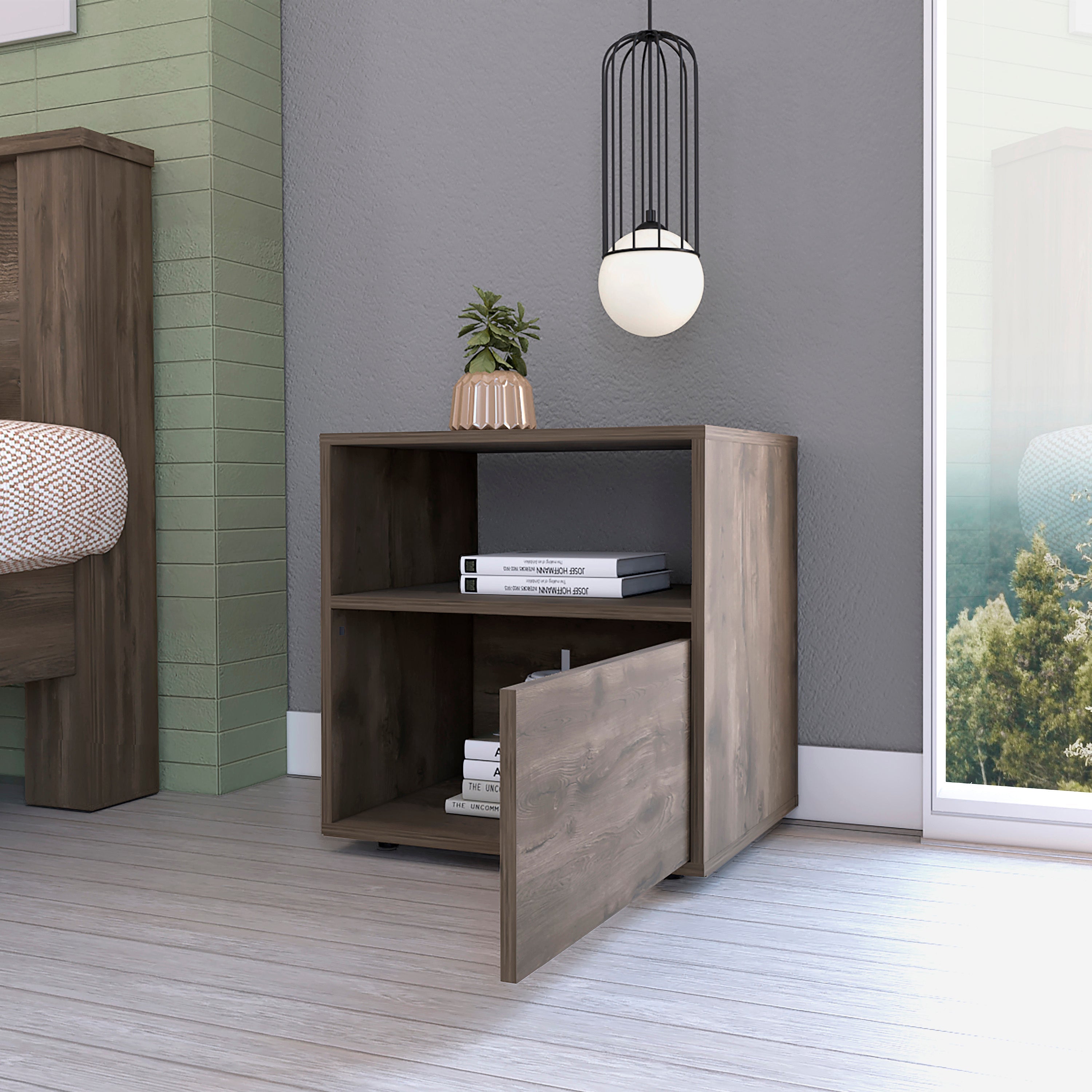 Modern Nightstand w/ O-American Furniture Outlet