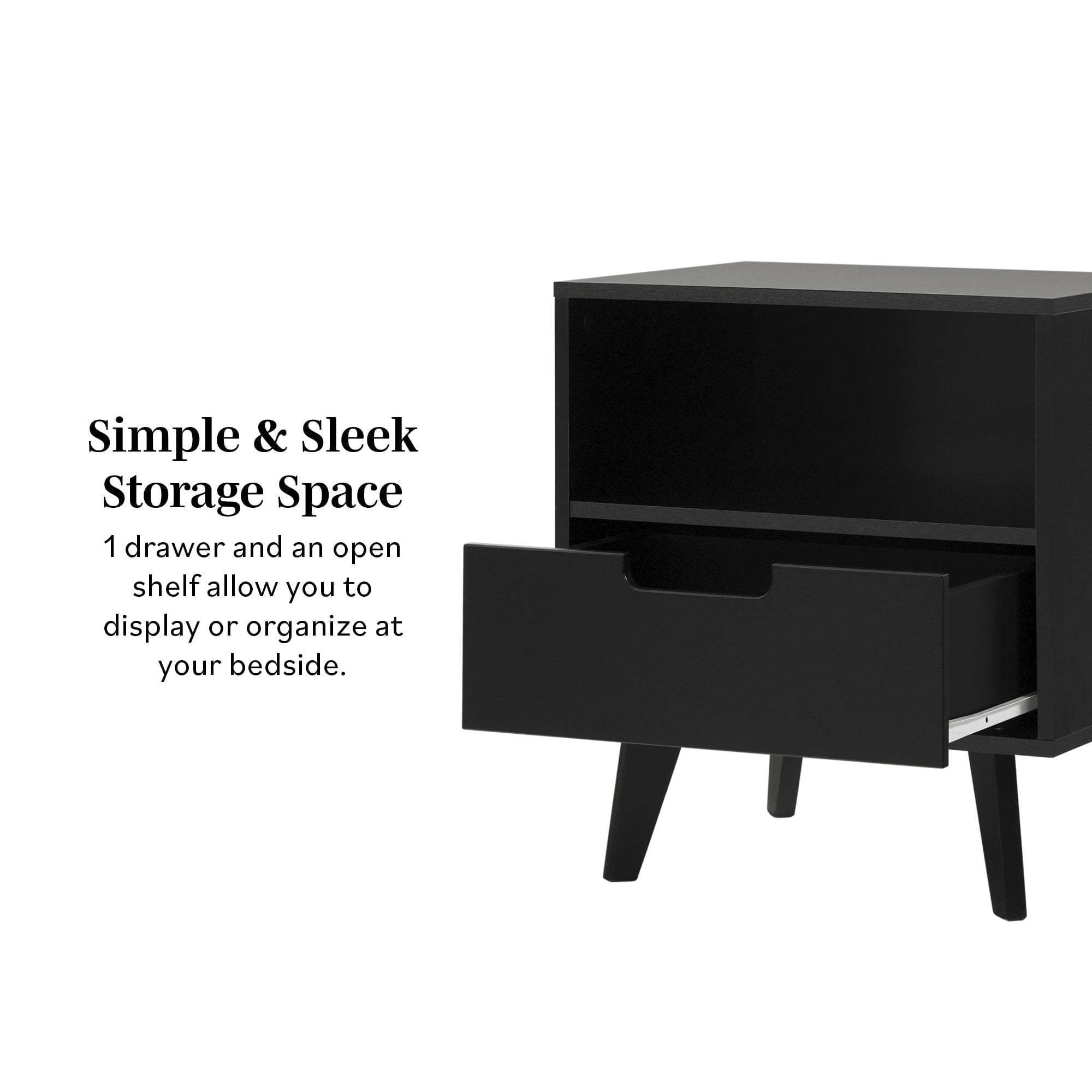 Modern Nightstand w/ O-American Furniture Outlet