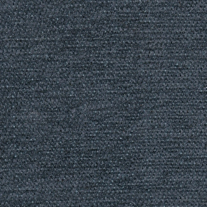 Dark blue upholstery fabric swatch with tight textured weave
