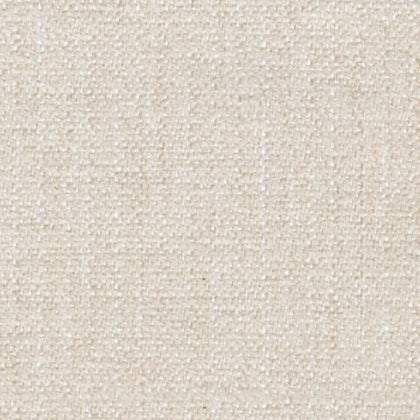 Light cream upholstery fabric swatch with tight textured weave