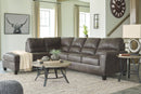 Navi Dark Gray L Shaped Sectional-Signature Design by Ashley®-American Furniture Outlet