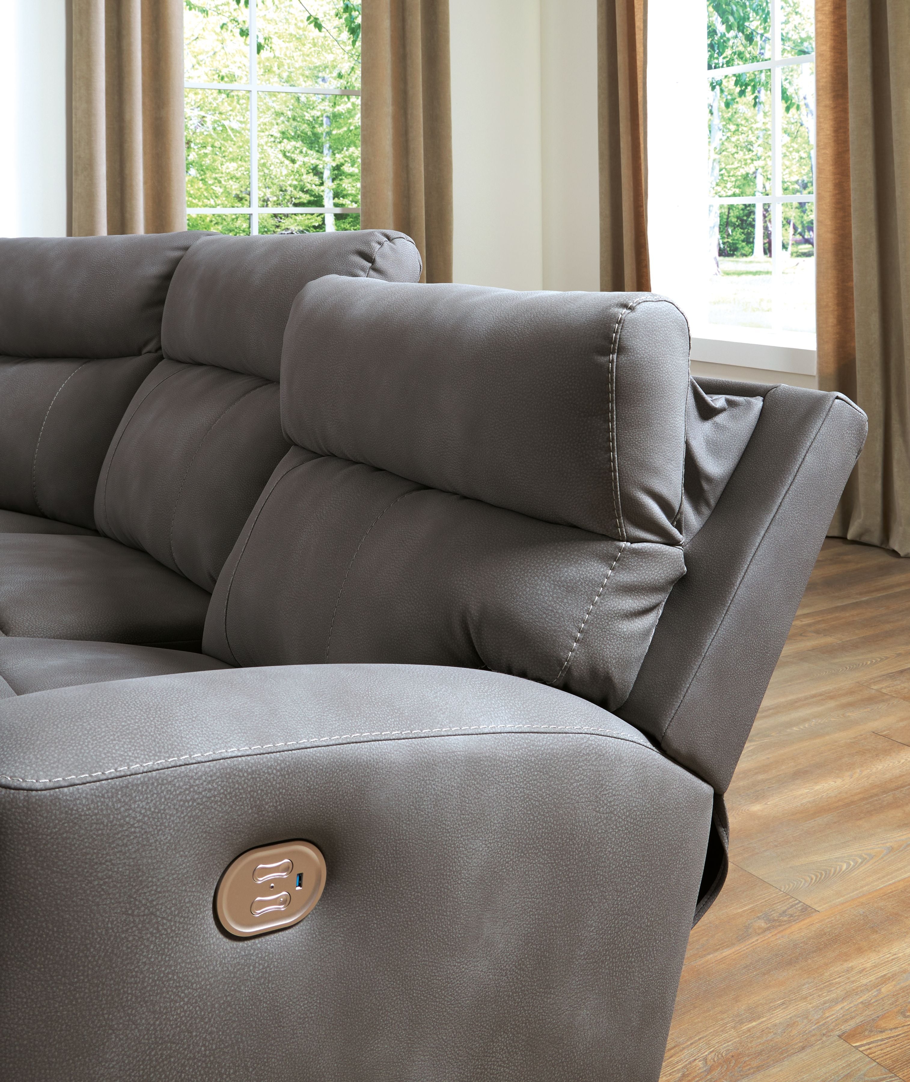 Next-gen Durapella Power Reclining Sectional-Signature Design by Ashley®-American Furniture Outlet