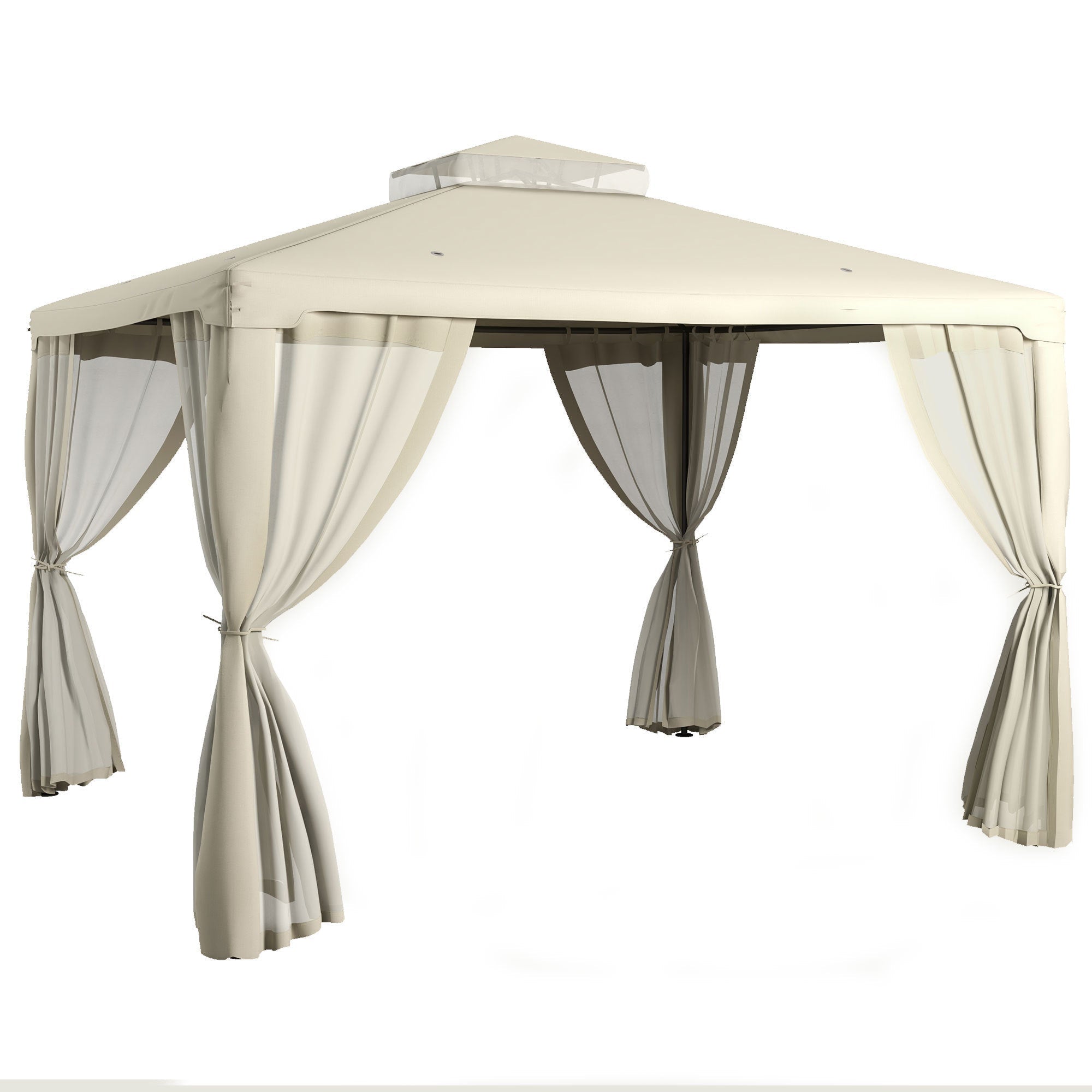 Outsunny 9.6' x 11.6' Patio Gazebo Canopy-American Furniture Outlet