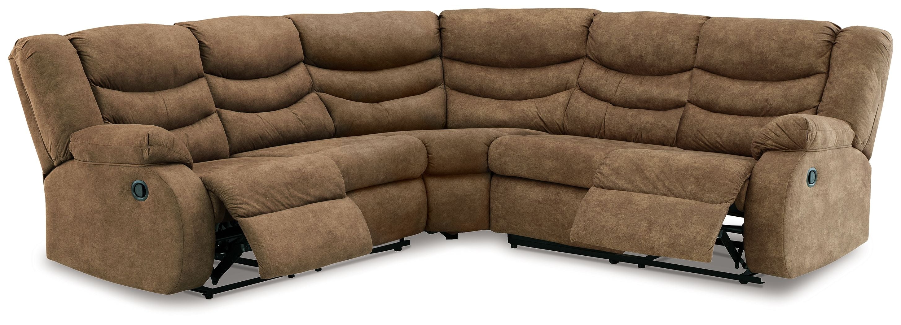 Partymate Faux Leather Reclining Sectional-Signature Design by Ashley®-American Furniture Outlet