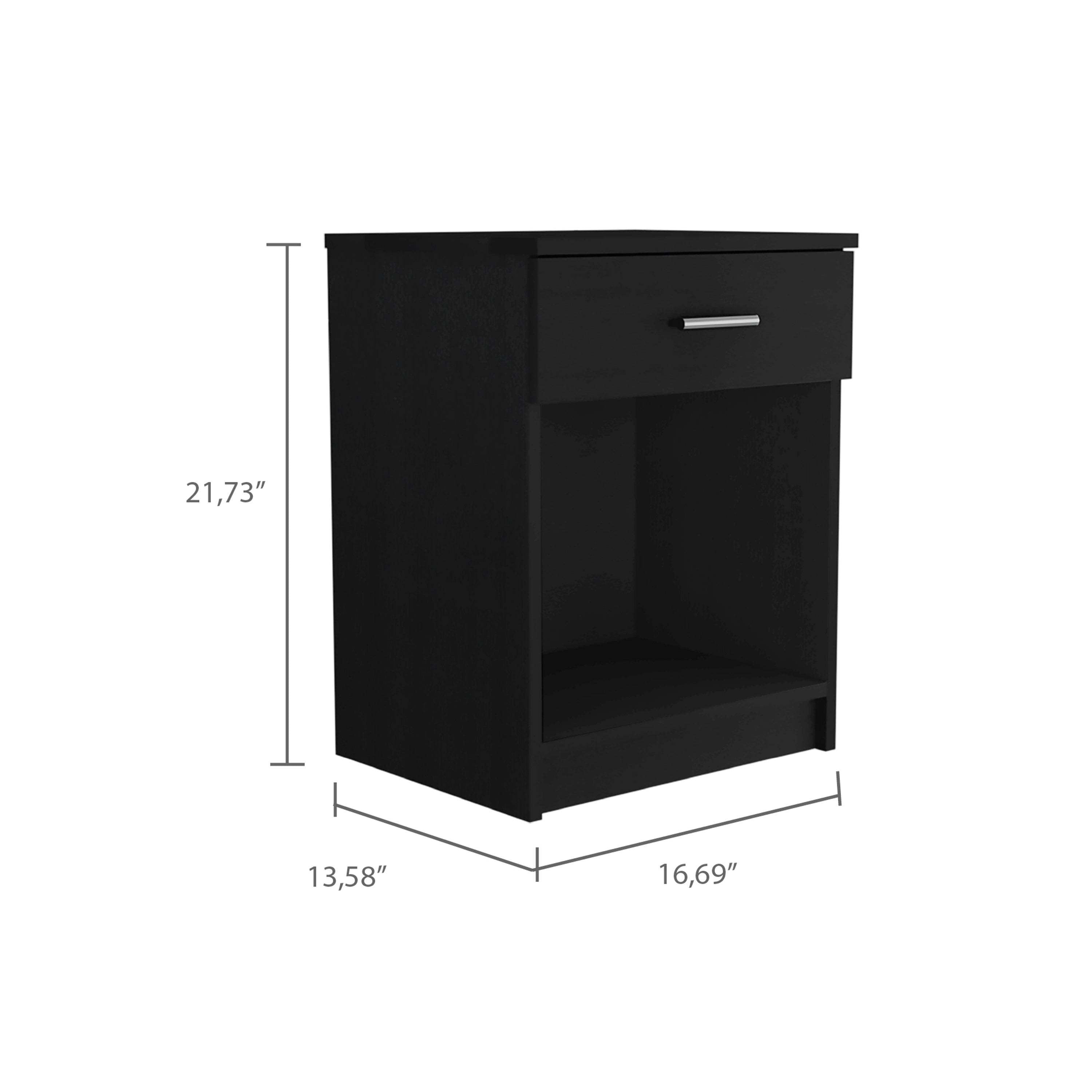 Pictor Nightstand w/ Drawer & Shelf-American Furniture Outlet