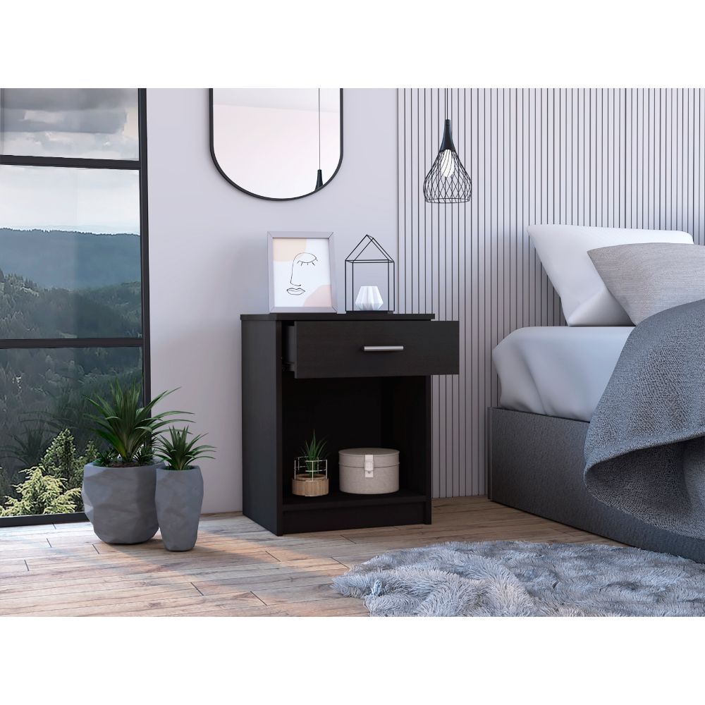 Pictor Nightstand w/ Drawer & Shelf-American Furniture Outlet