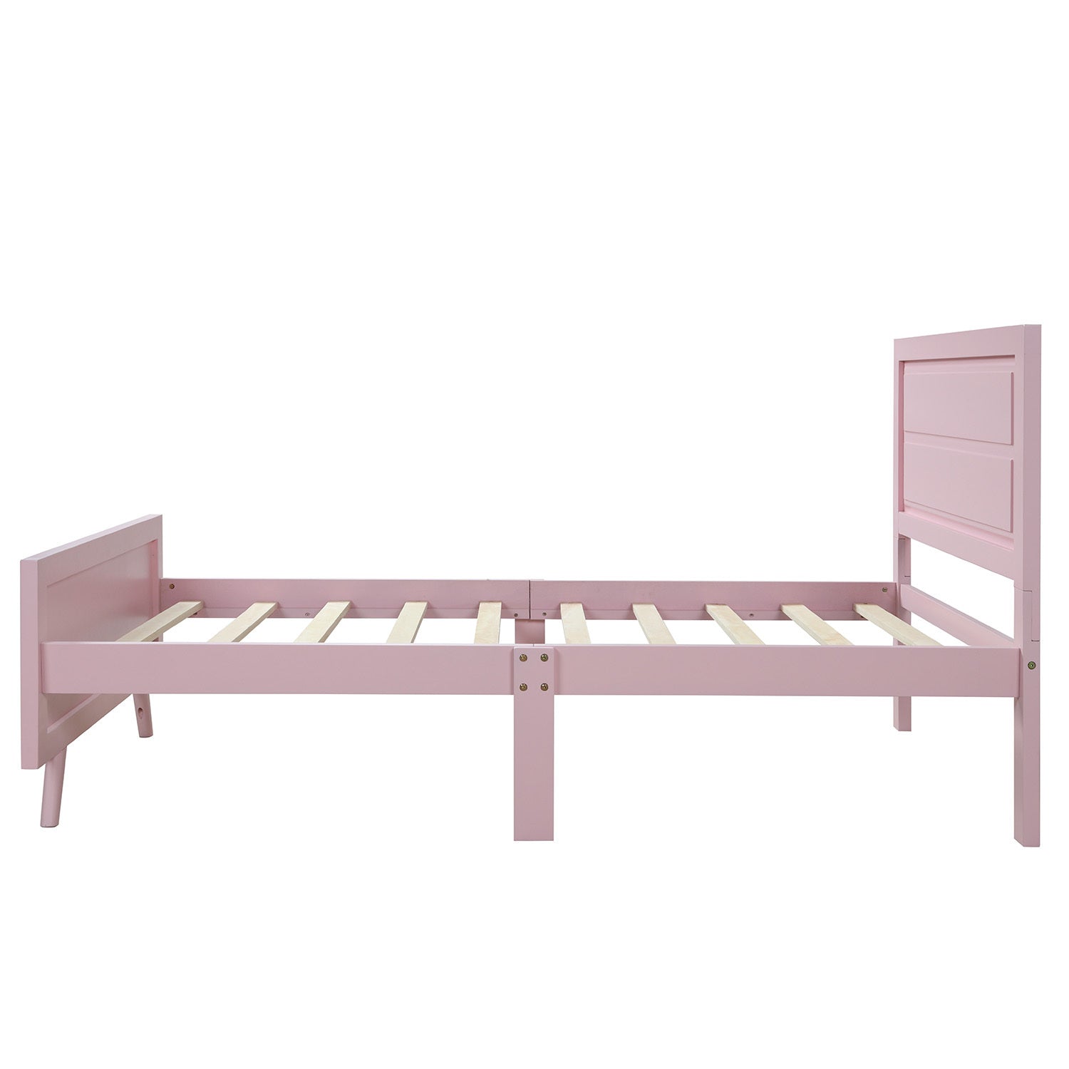 Pink Twin Platform Bed Frame w/ Headboard | [Brand Name]-American Furniture Outlet