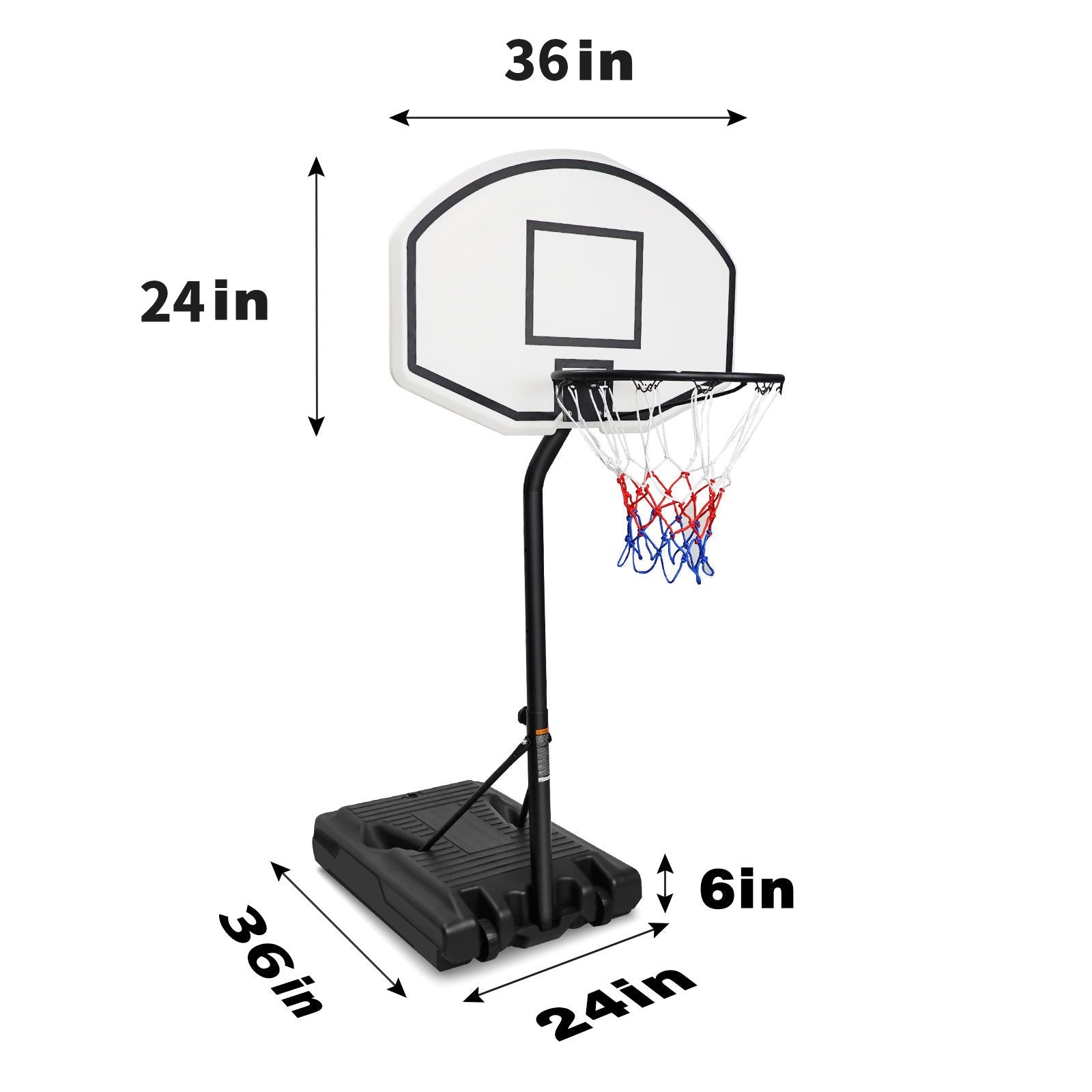Poolside Basketball Hoop - Adjustable Height-American Furniture Outlet