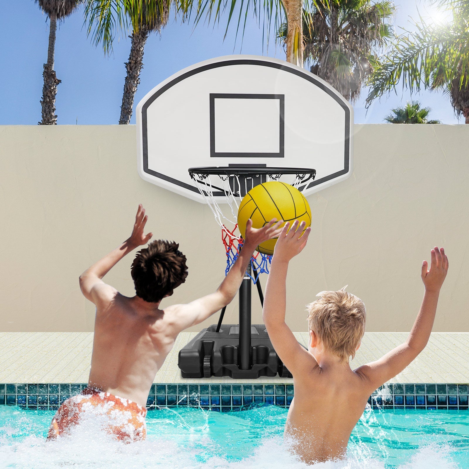Poolside Basketball Hoop - Adjustable Height-American Furniture Outlet