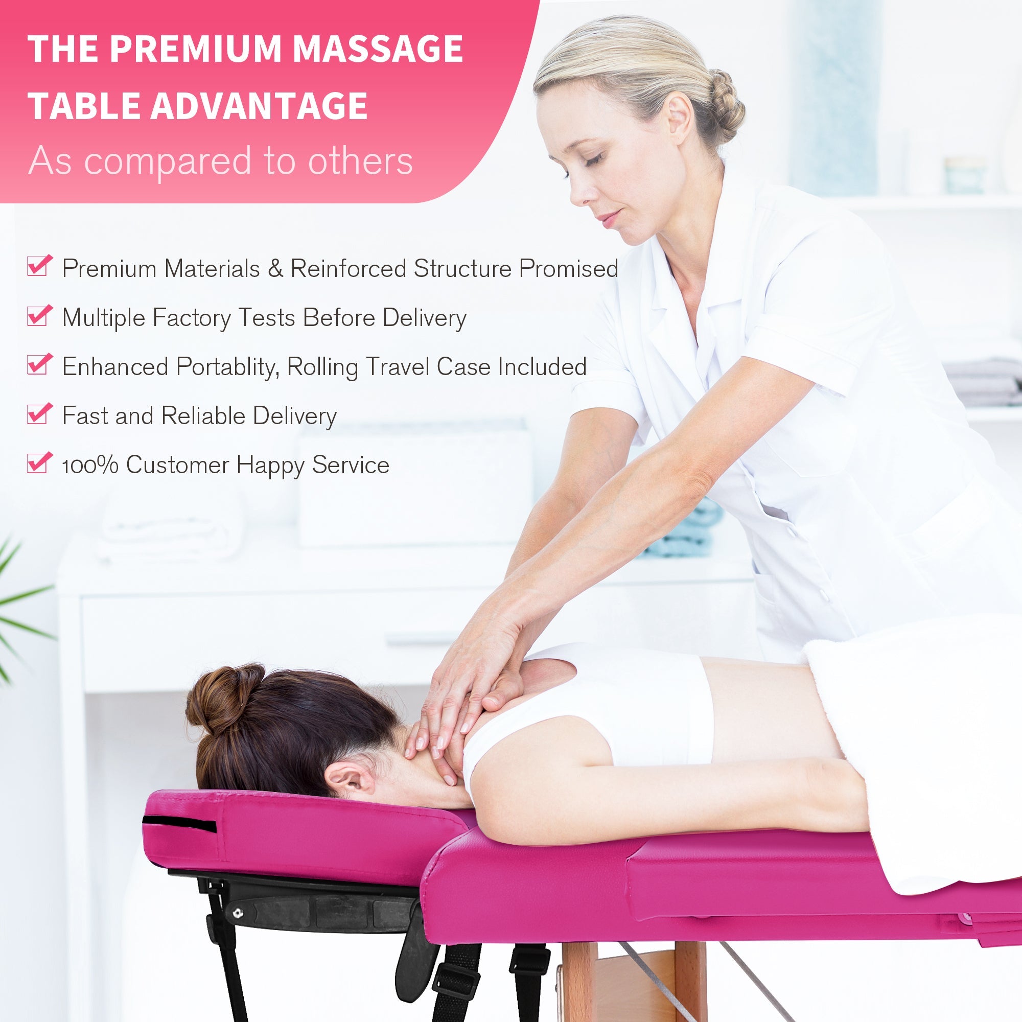 Portable Massage Table | Foldable Salon Bed | Lash Bed-American Furniture Outlet