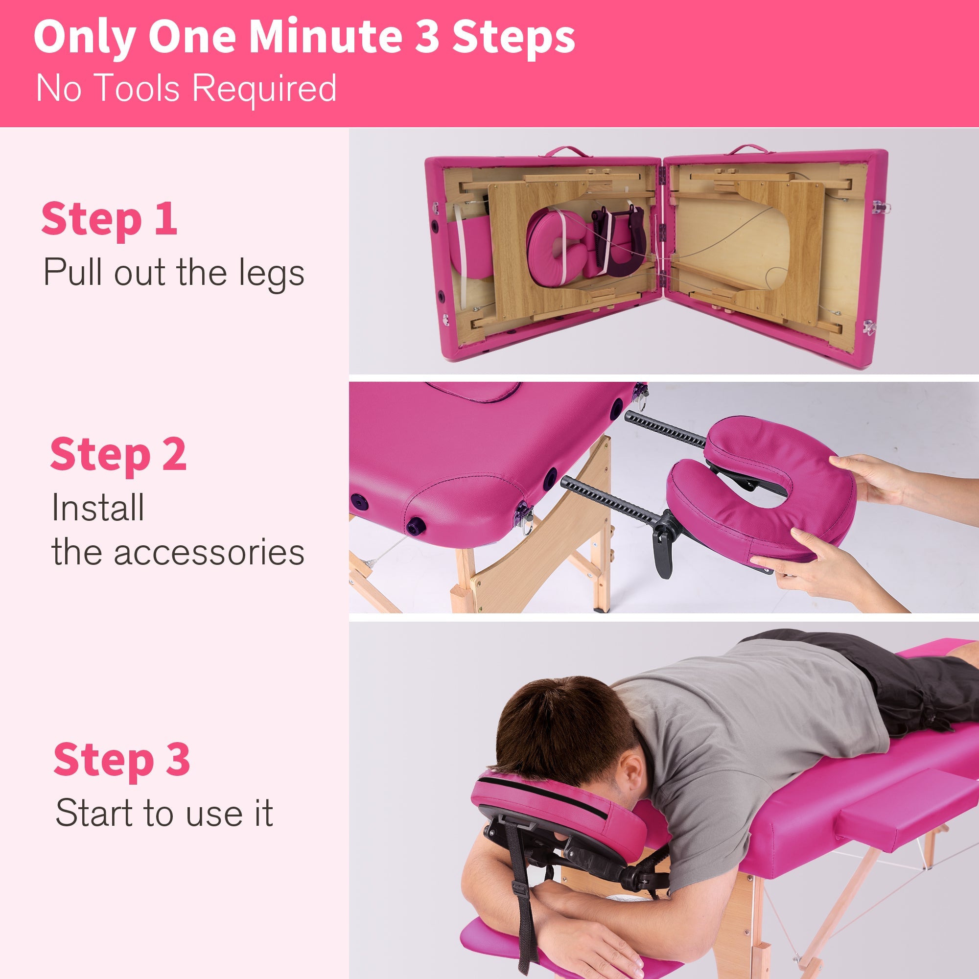 Portable Massage Table | Foldable Salon Bed | Lash Bed-American Furniture Outlet