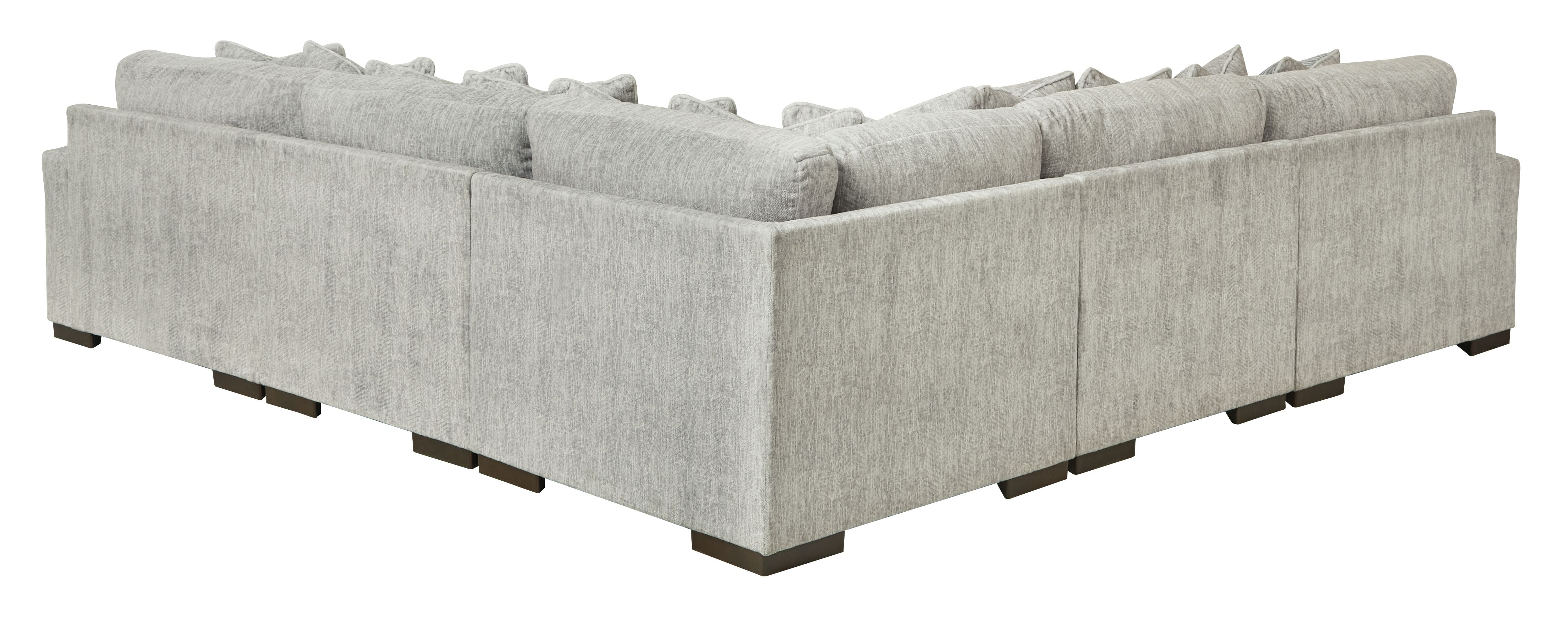 Regent Park Gray Modular Sectional - Plush Cushions Modern-Signature Design by Ashley®-American Furniture Outlet