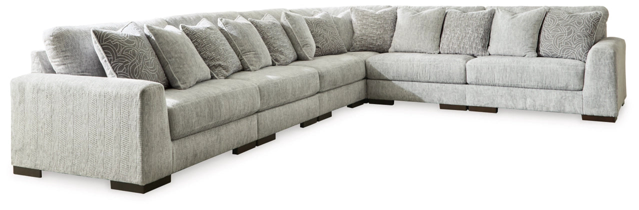 Regent Park Gray Modular Sectional - Plush Cushions Modern-Signature Design by Ashley®-American Furniture Outlet