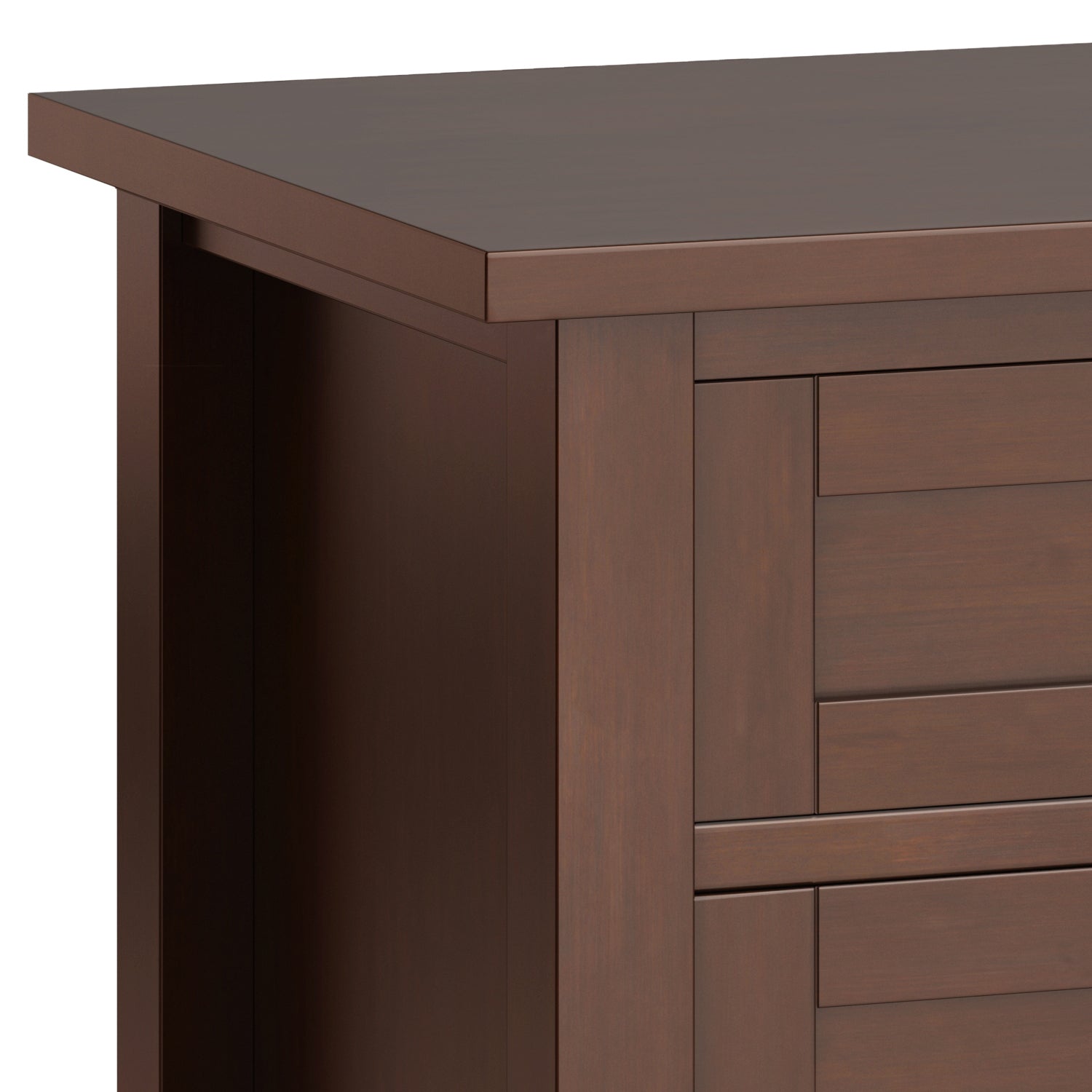 Russet Brown Warm Shaker Bedside Table-American Furniture Outlet