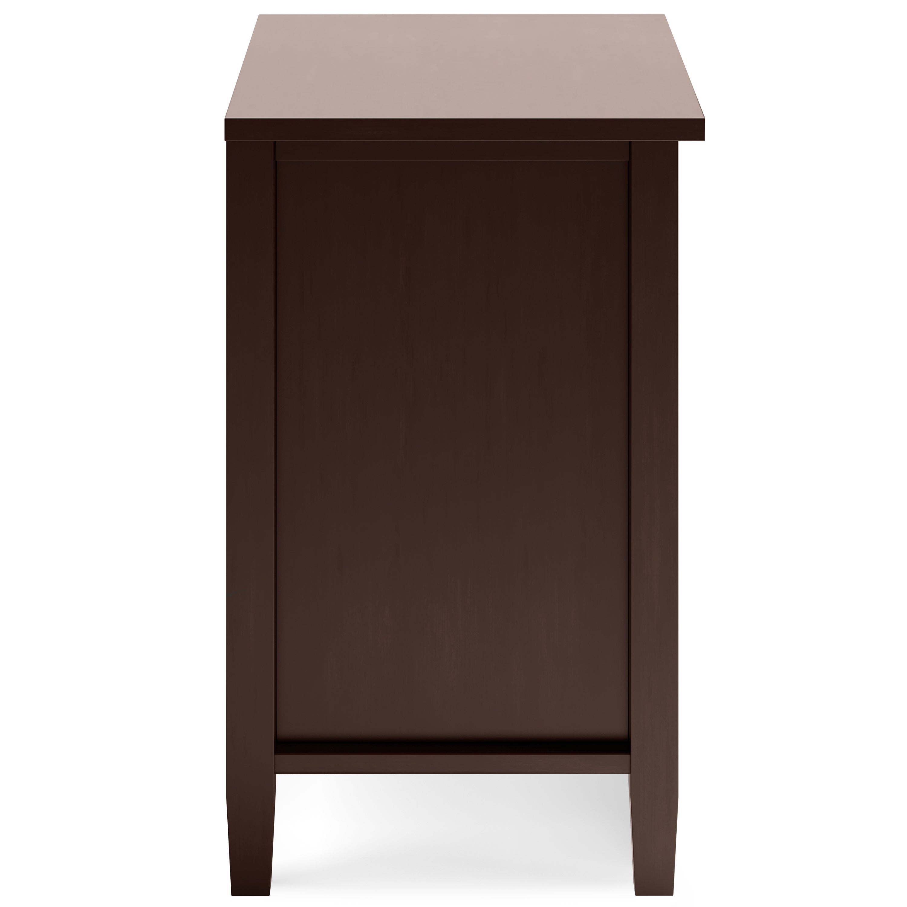 Russet Brown Warm Shaker Bedside Table-American Furniture Outlet