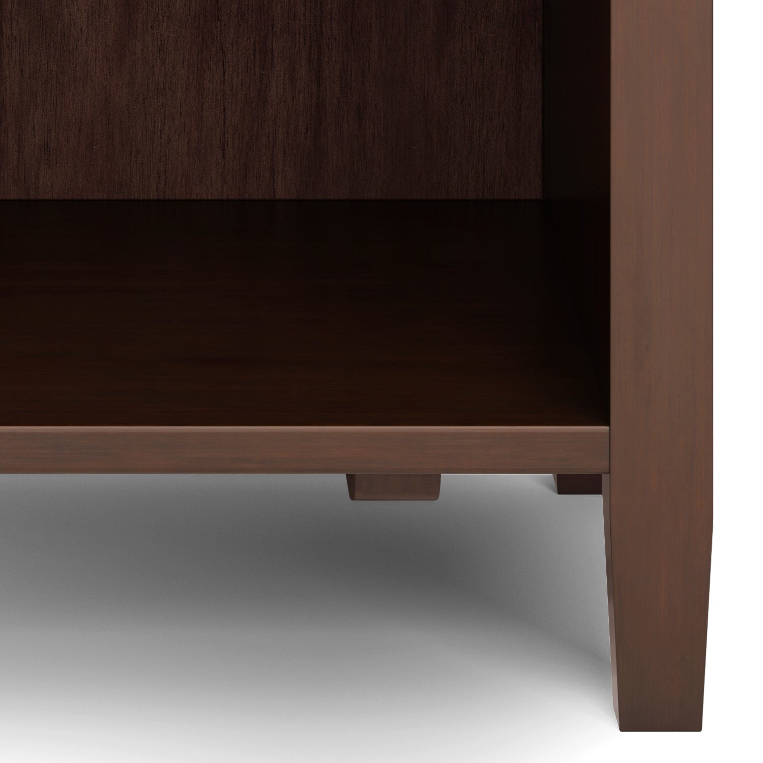 Russet Brown Warm Shaker Bedside Table-American Furniture Outlet