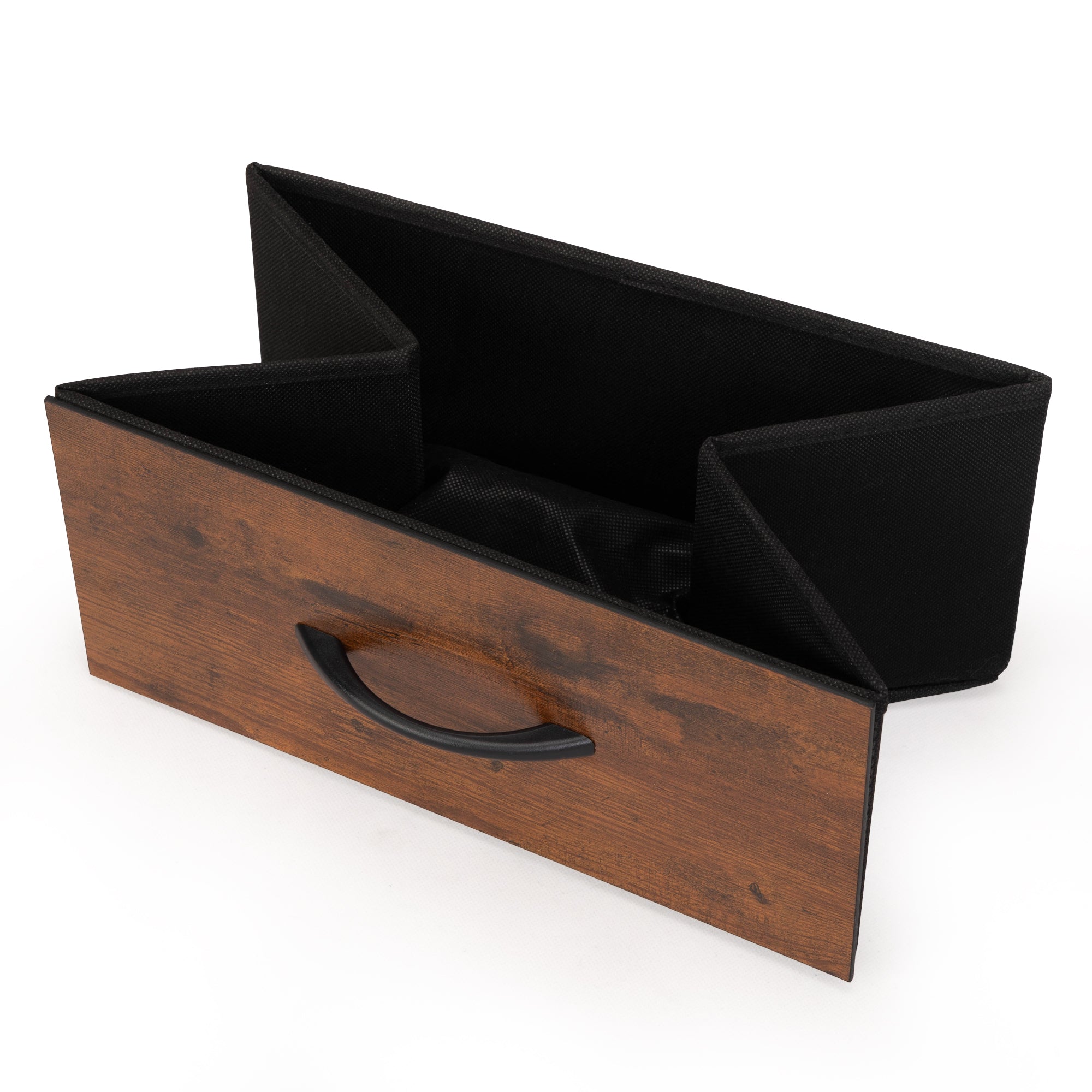 Rustic Nightstand w/ Drawer, Shelf, USB Ports & LED Lights-American Furniture Outlet