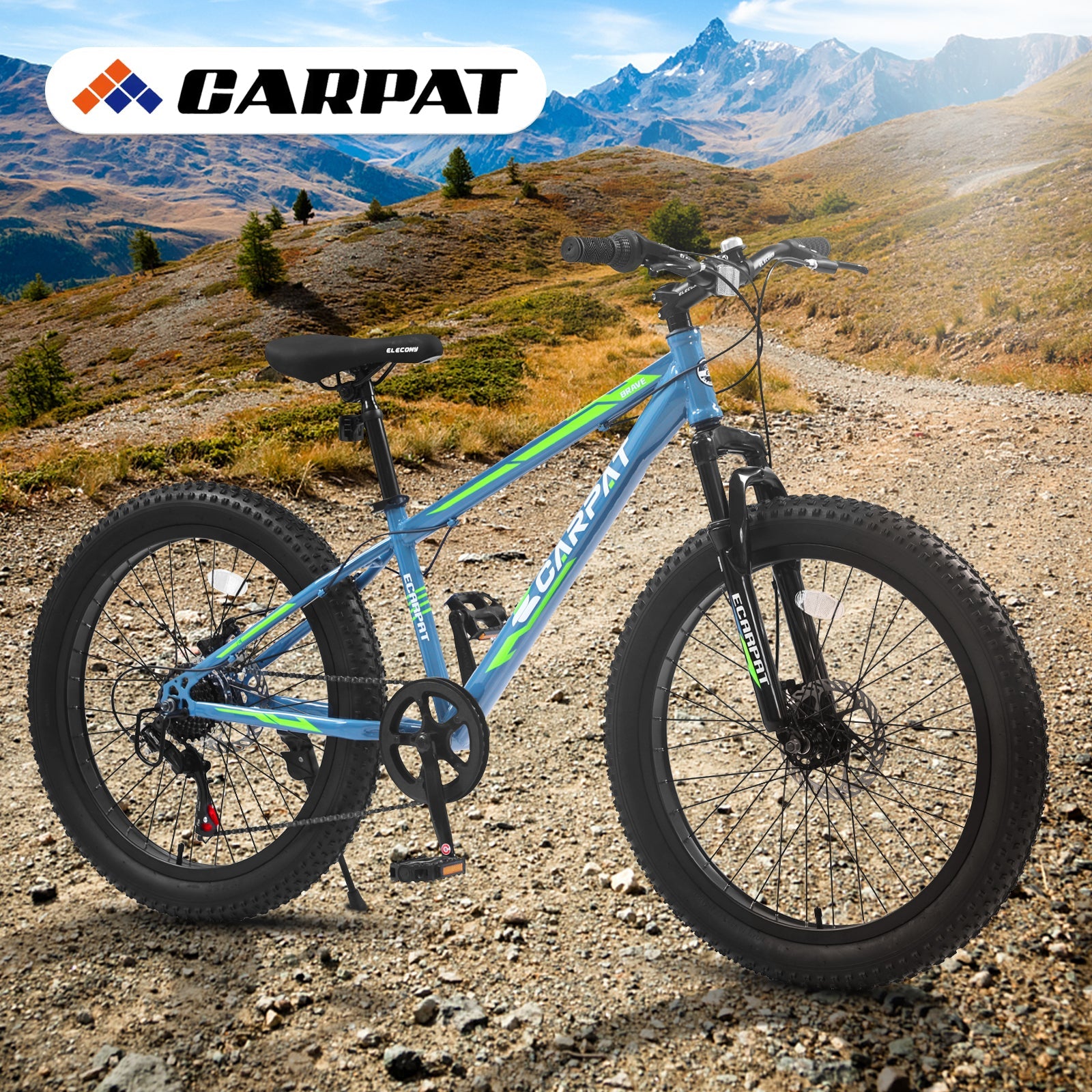 S24109 24" Fat Tire Mountain Bike - 7 Speed Shimano-American Furniture Outlet