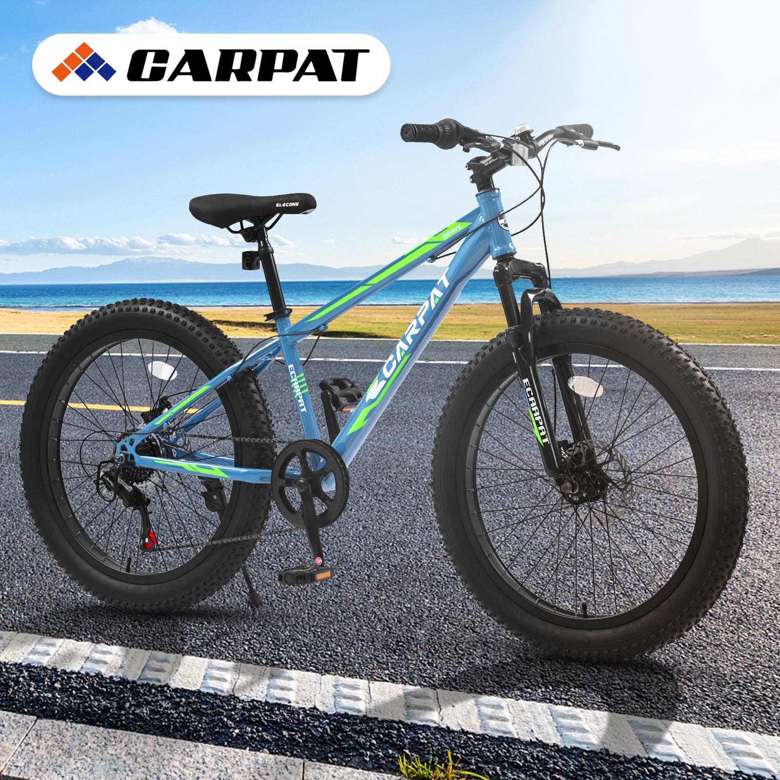 S24109 24" Fat Tire Mountain Bike - 7 Speed Shimano-American Furniture Outlet