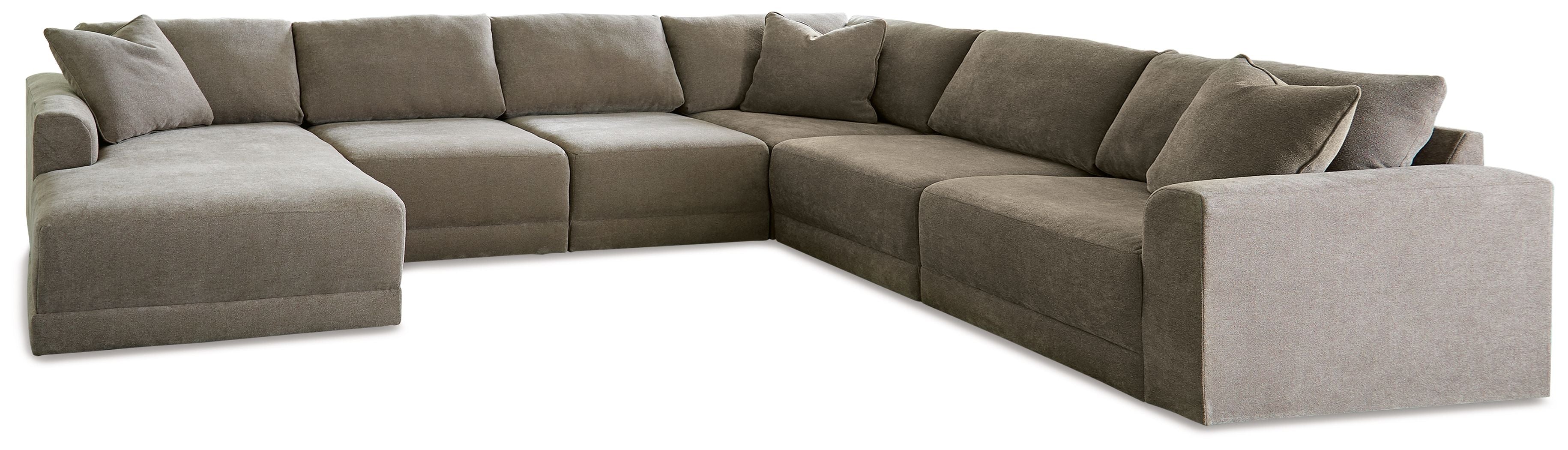 Signature Design by Ashley Raeanna Gray Sectional -Plush Cushions-Benchcraft®-American Furniture Outlet