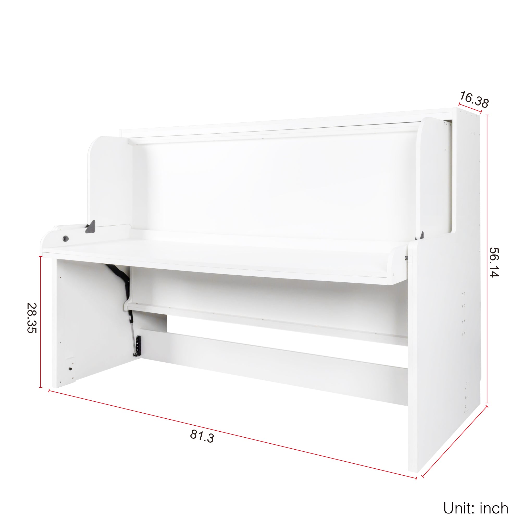 Space Saving Murphy Bed w/ Desk - Single-American Furniture Outlet