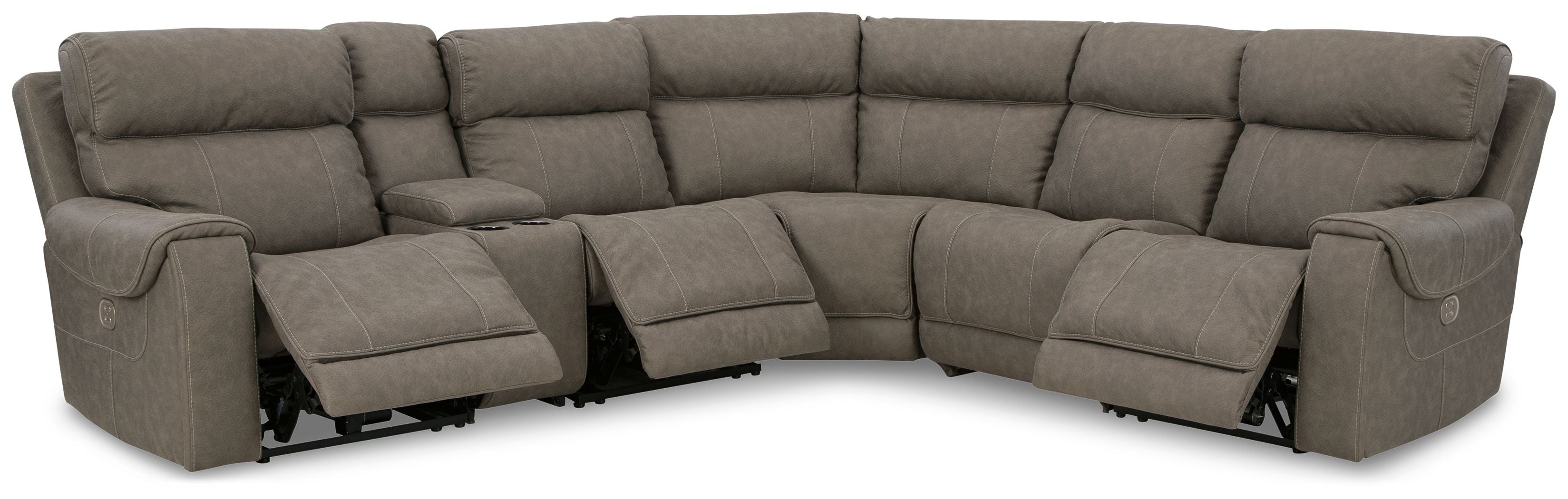 Starbot Gray Power Reclining Sectional-Signature Design by Ashley®-American Furniture Outlet