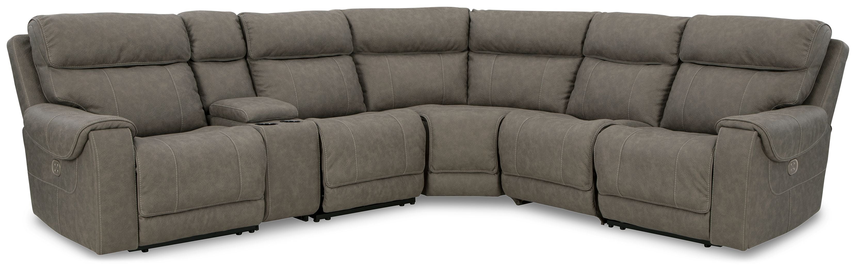 Starbot Gray Power Reclining Sectional-Signature Design by Ashley®-American Furniture Outlet