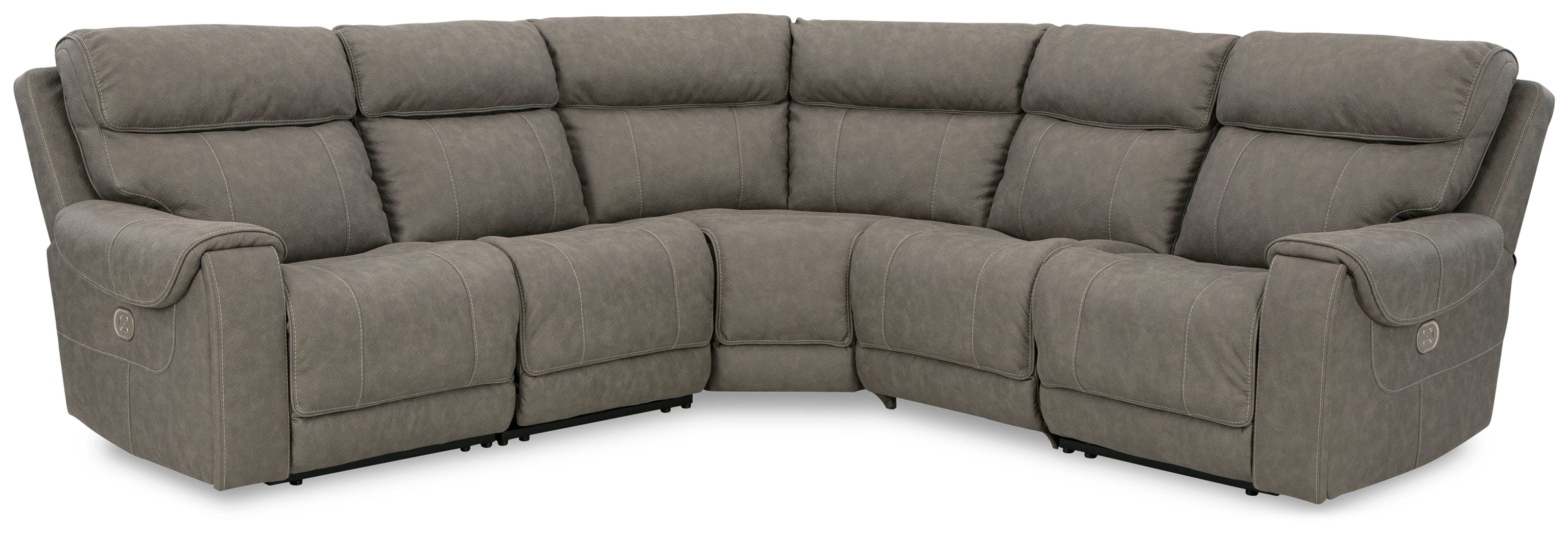 Starbot Gray Power Reclining Sectional-Signature Design by Ashley®-American Furniture Outlet