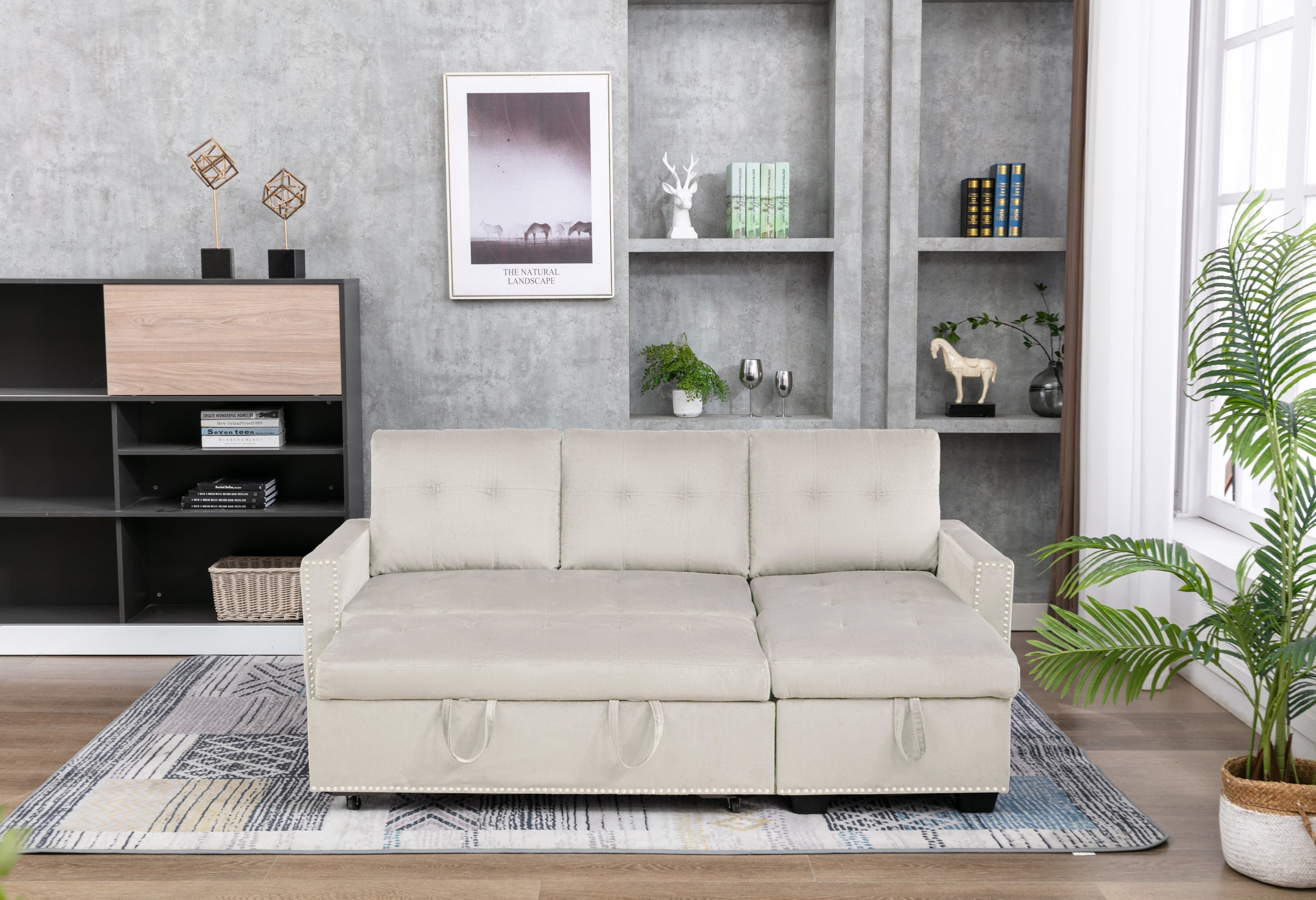 Sterling -Sleeper Sectional Sofa-American Furniture Outlet