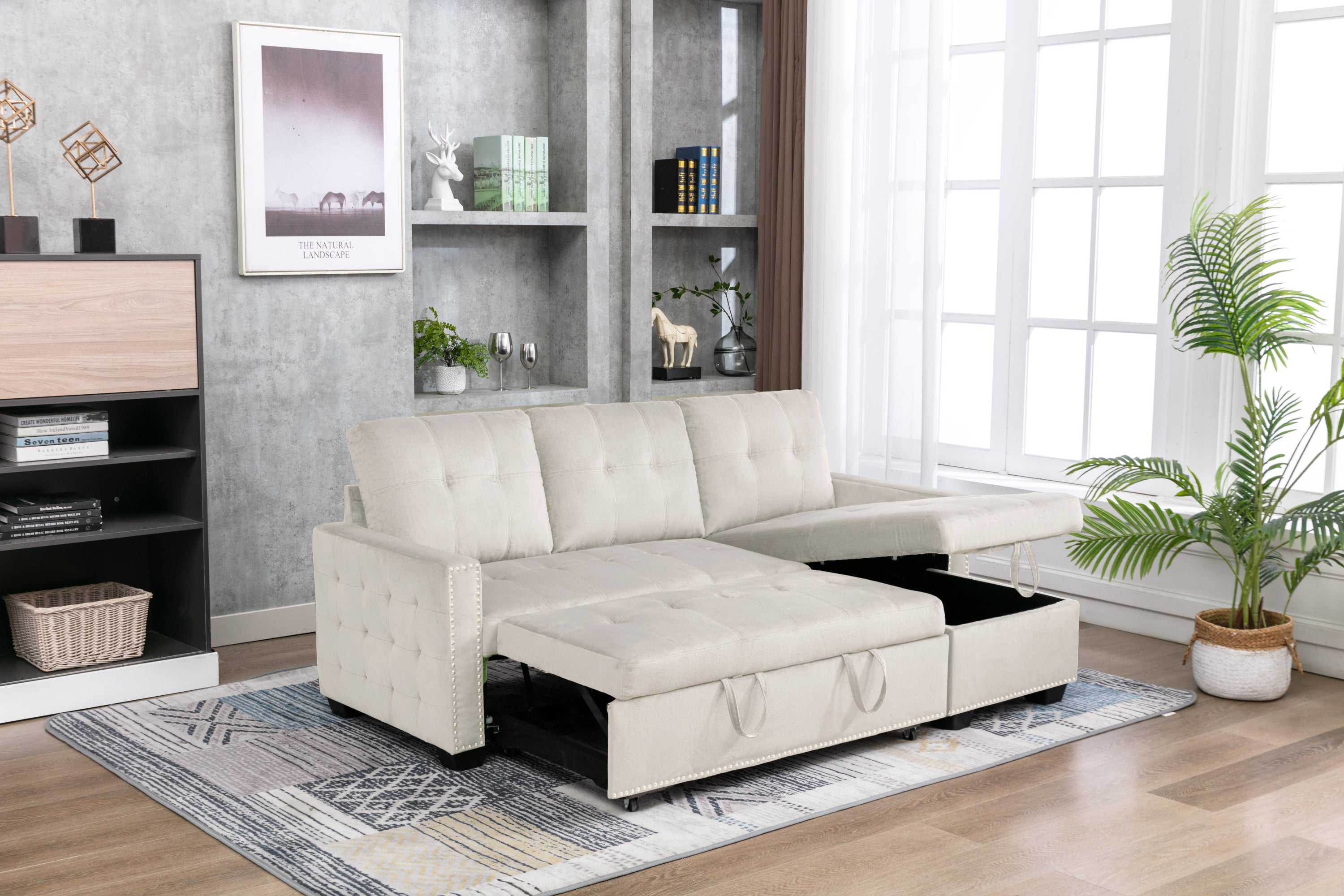 Sterling -Sleeper Sectional Sofa-American Furniture Outlet