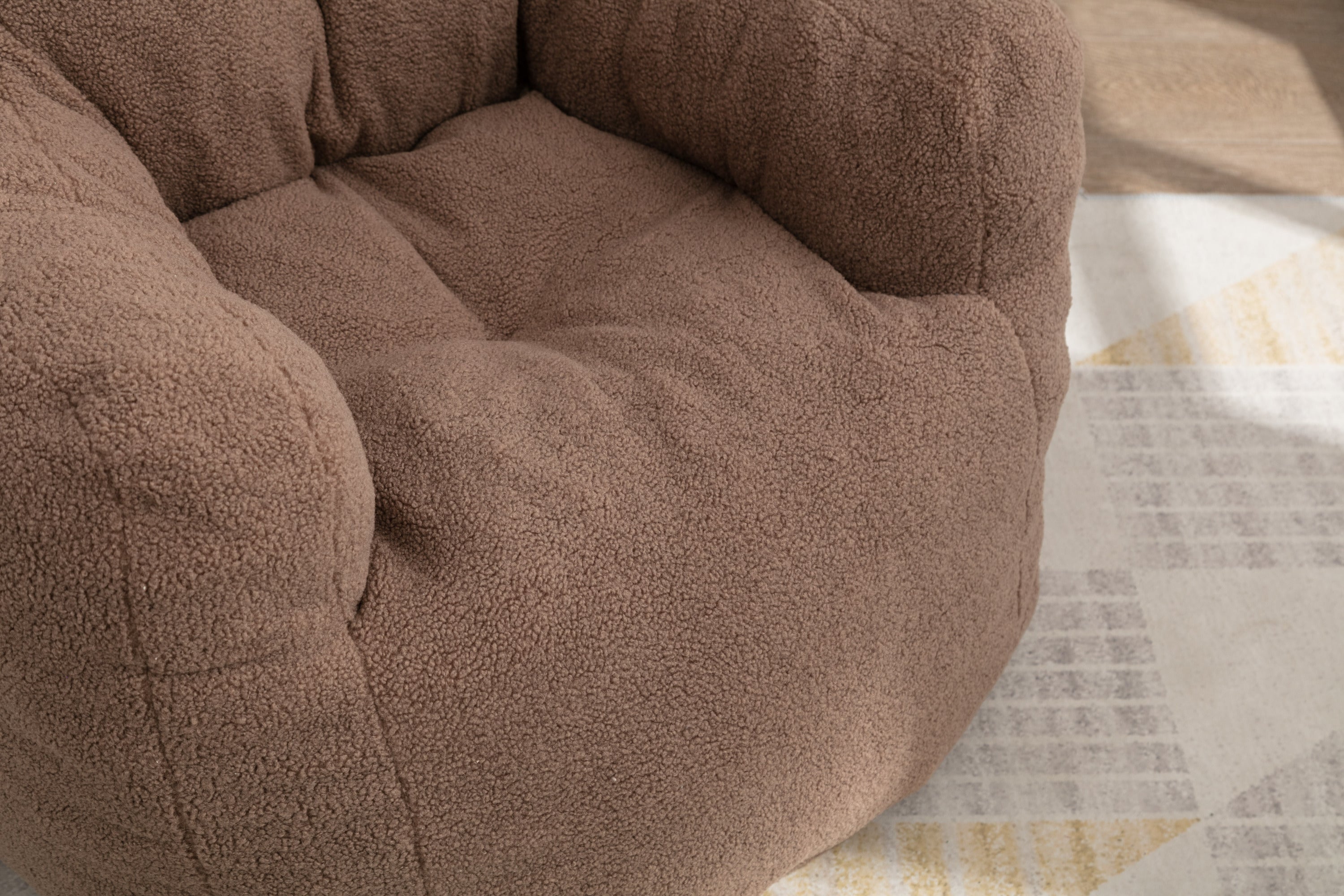 Teddy Bean Bag Chair with Coffee Table-American Furniture Outlet