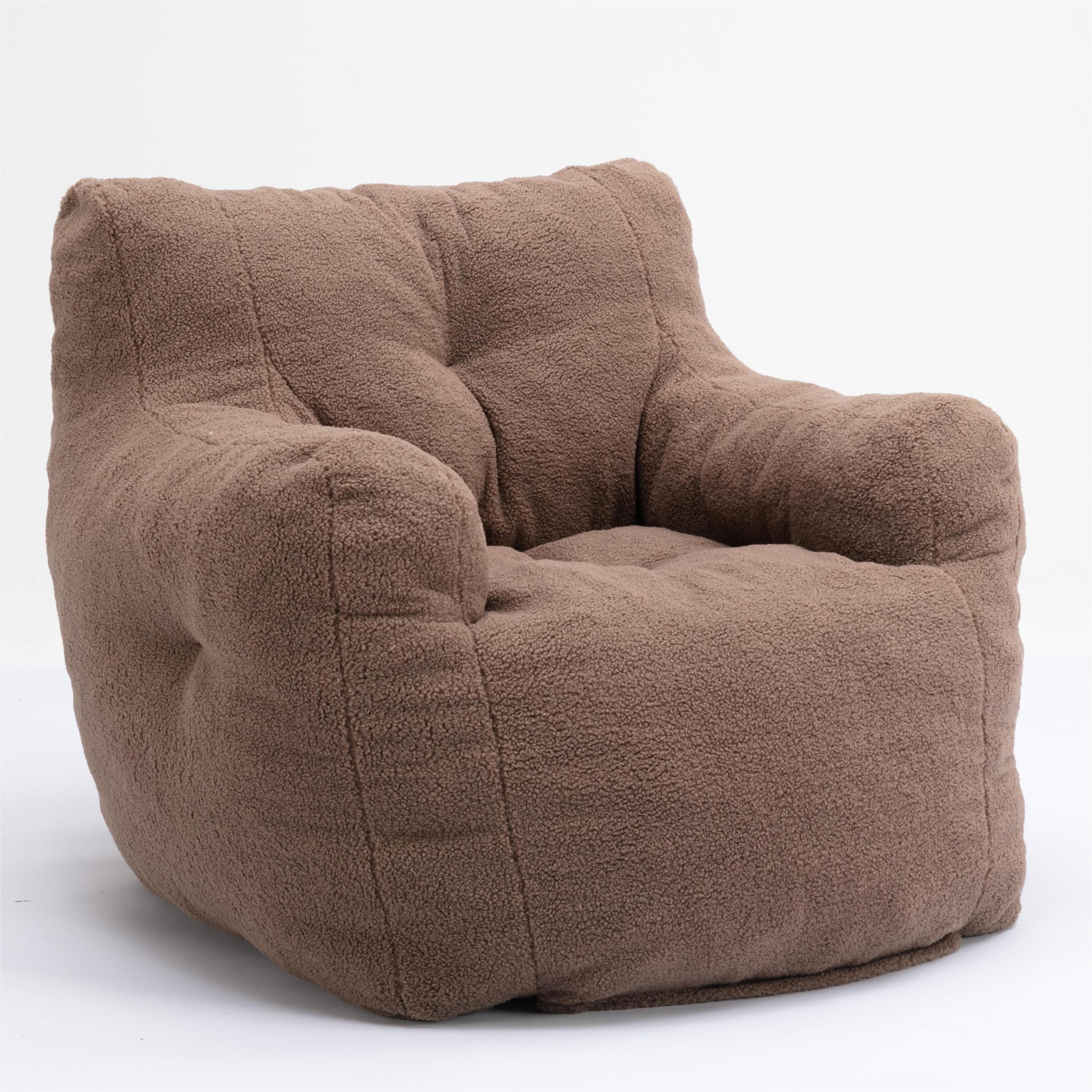 Teddy Bean Bag Chair with Coffee Table-American Furniture Outlet