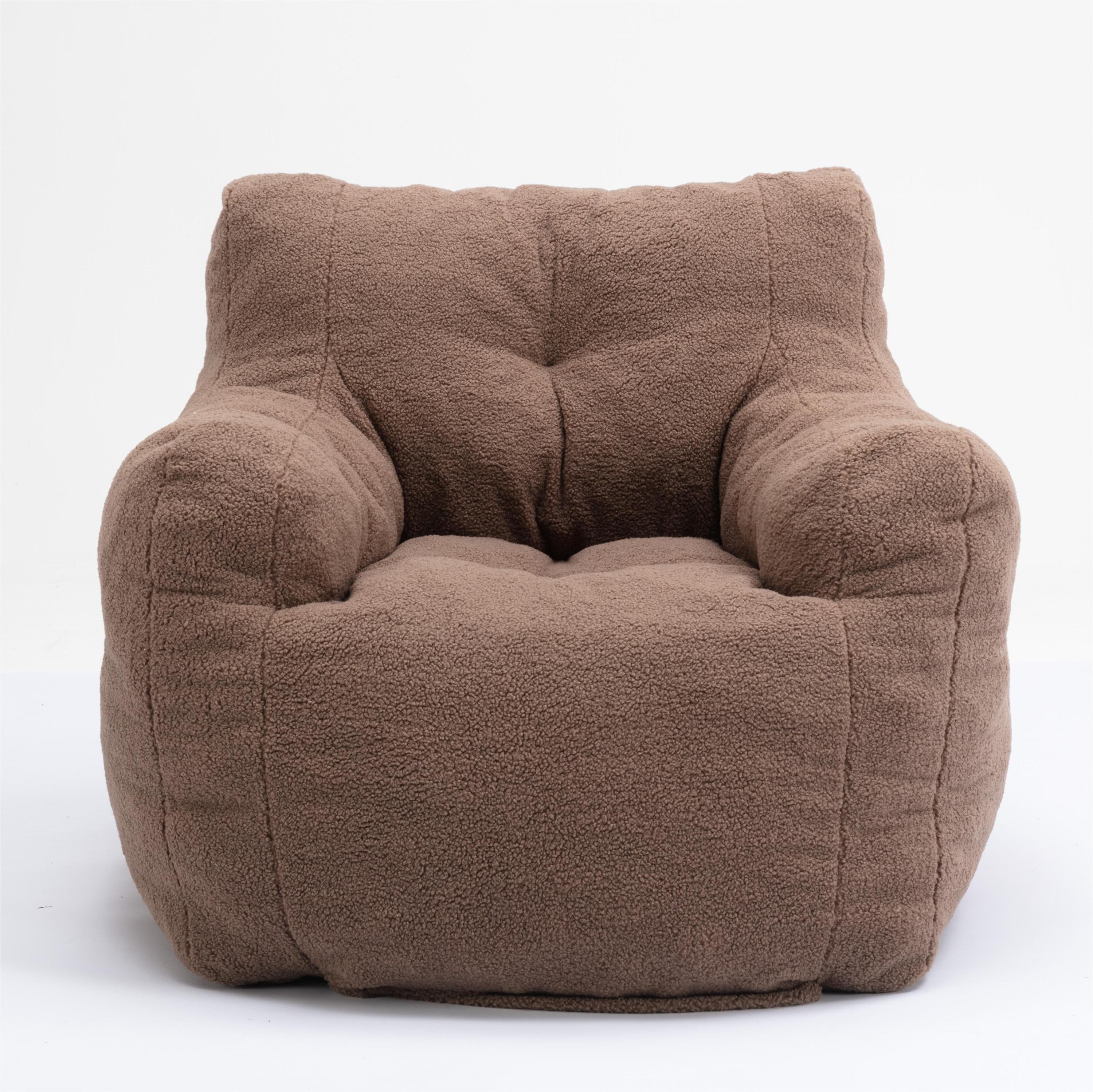 Teddy Bean Bag Chair with Coffee Table-American Furniture Outlet