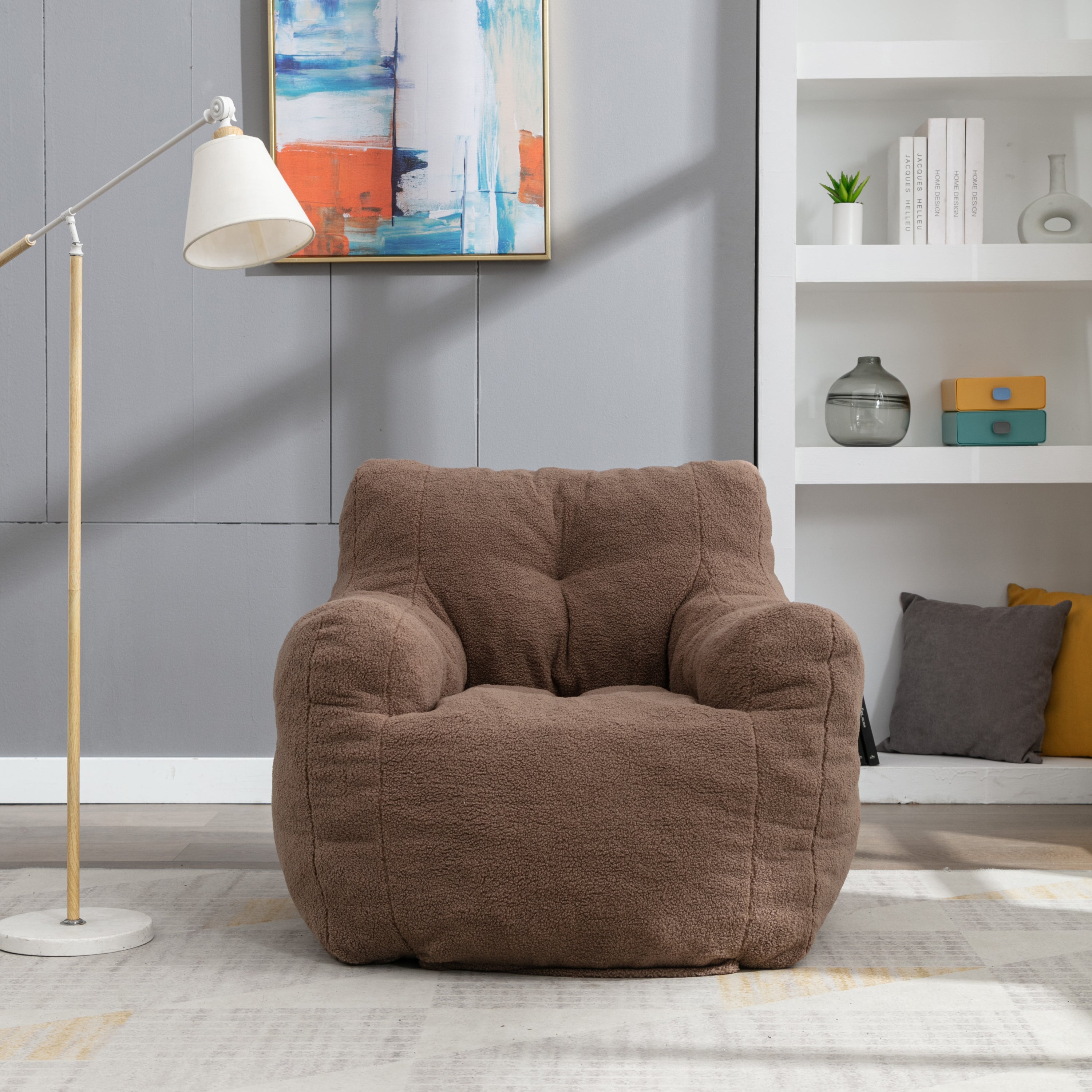 Teddy Bean Bag Chair with Coffee Table-American Furniture Outlet