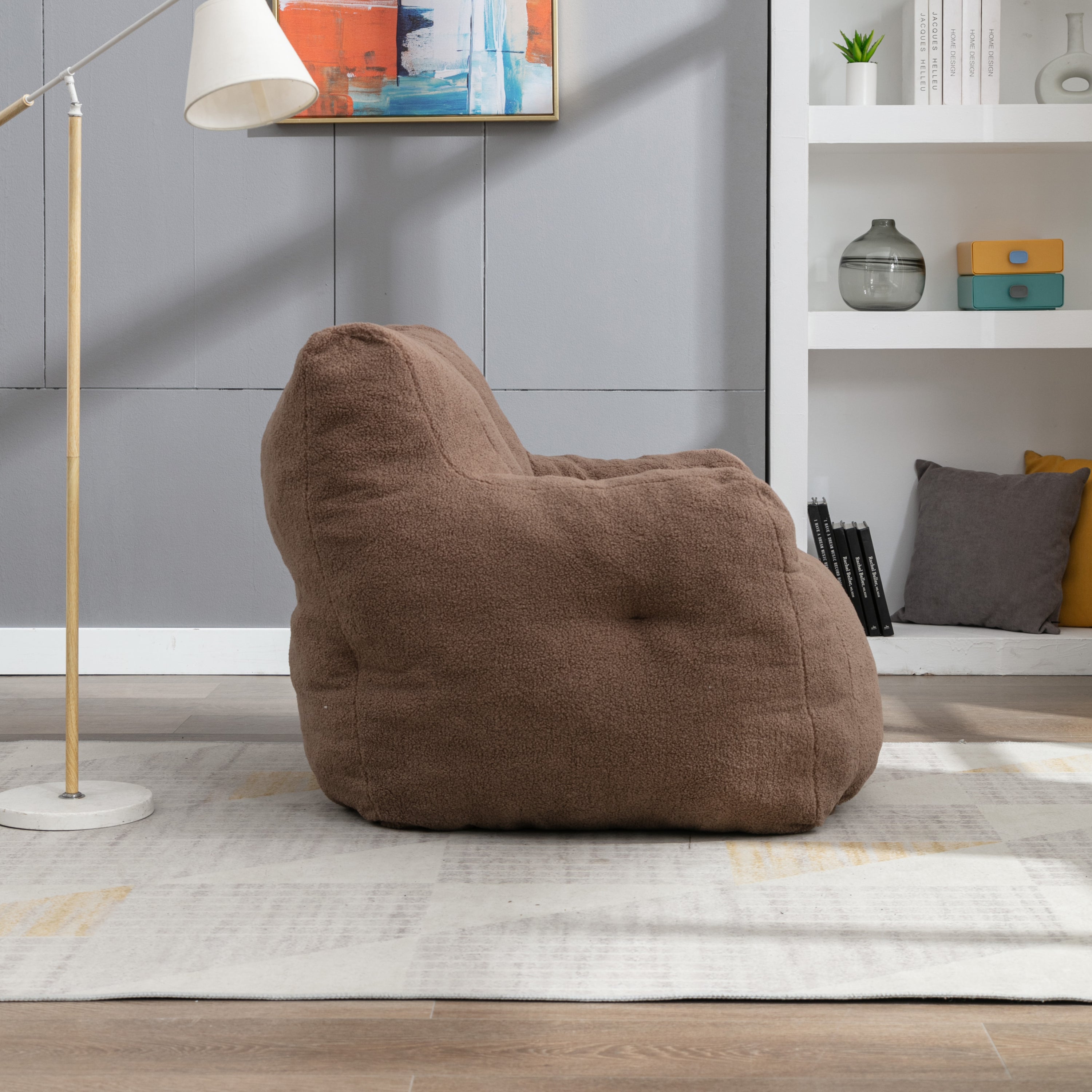 Teddy Bean Bag Chair with Coffee Table-American Furniture Outlet