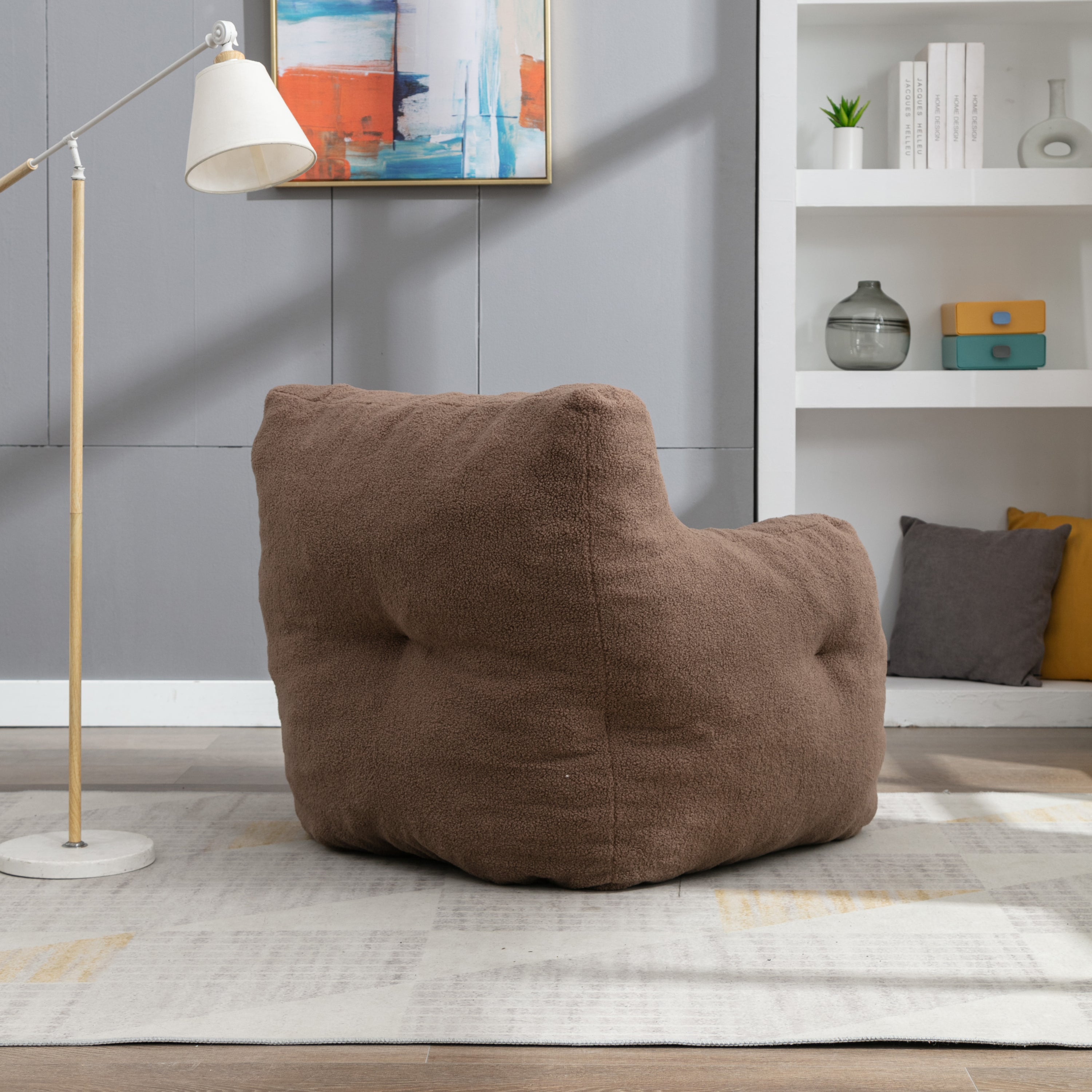 Teddy Bean Bag Chair with Coffee Table-American Furniture Outlet