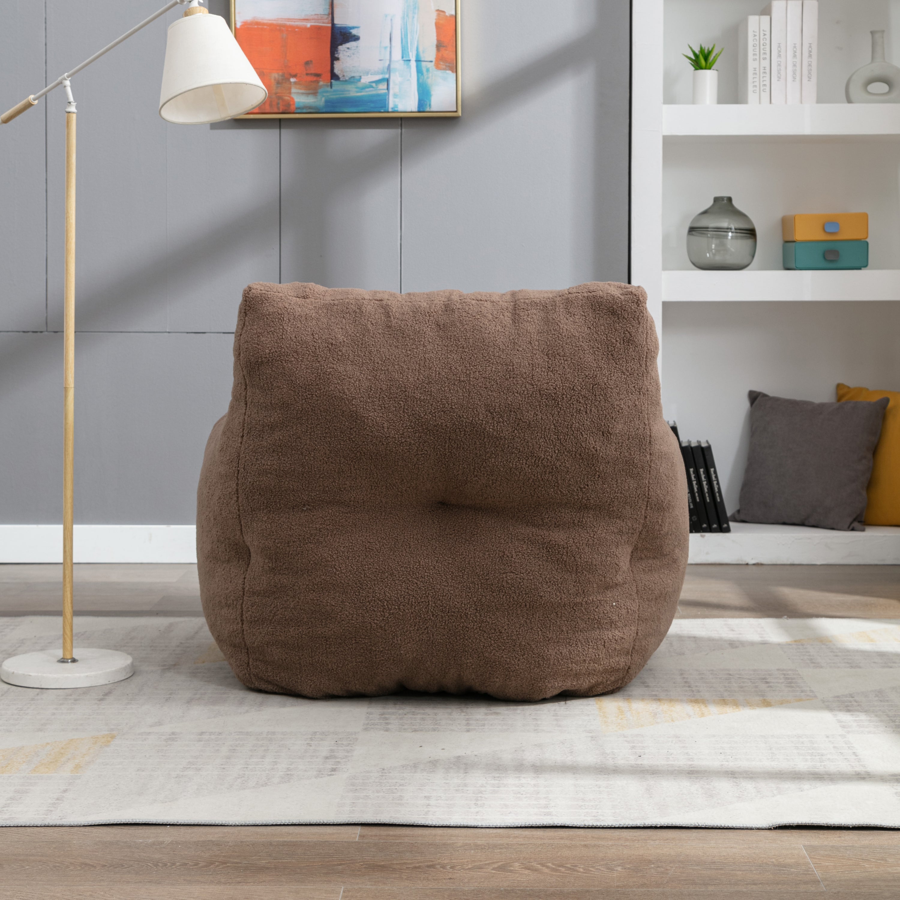 Teddy Bean Bag Chair with Coffee Table-American Furniture Outlet