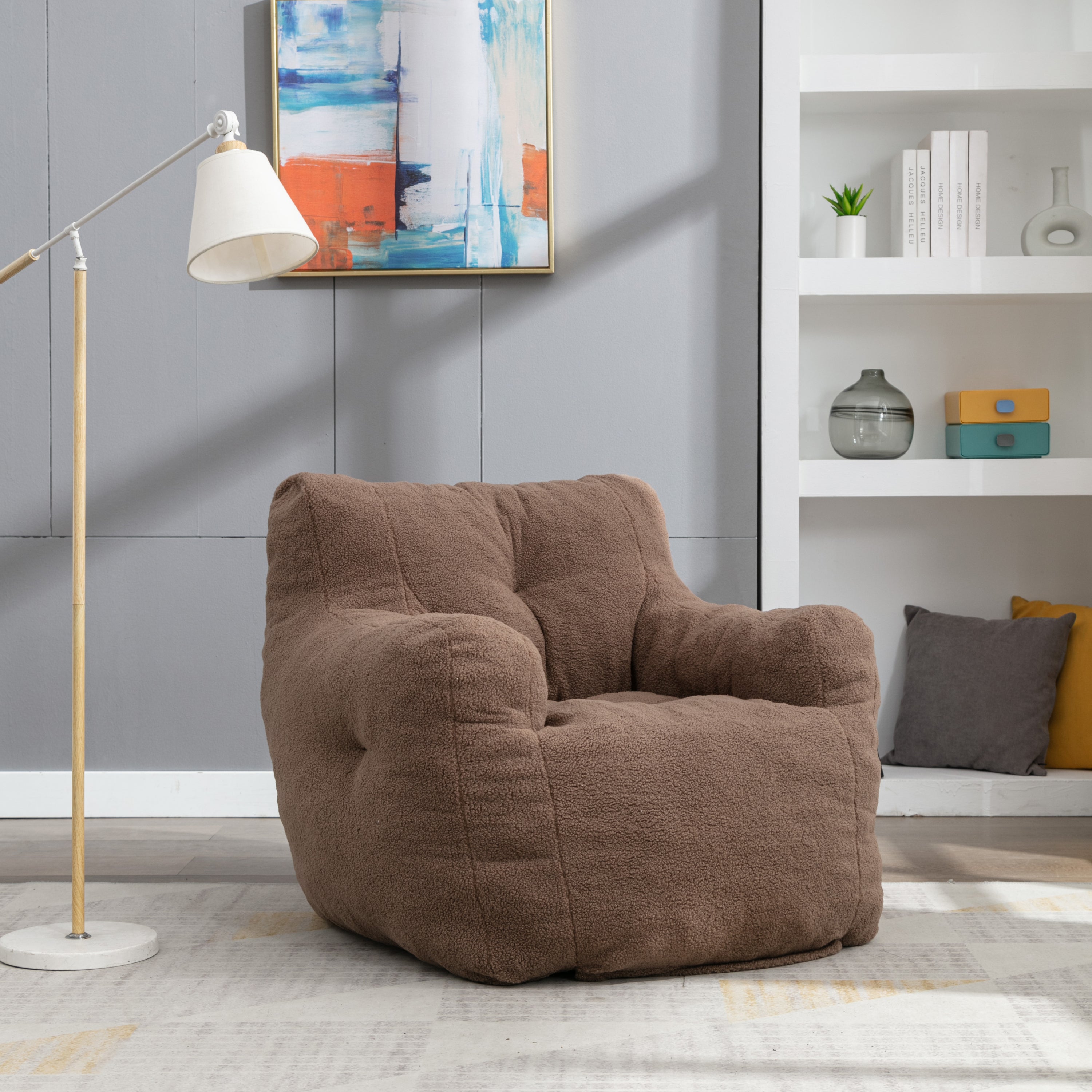 Teddy Bean Bag Chair with Coffee Table-American Furniture Outlet