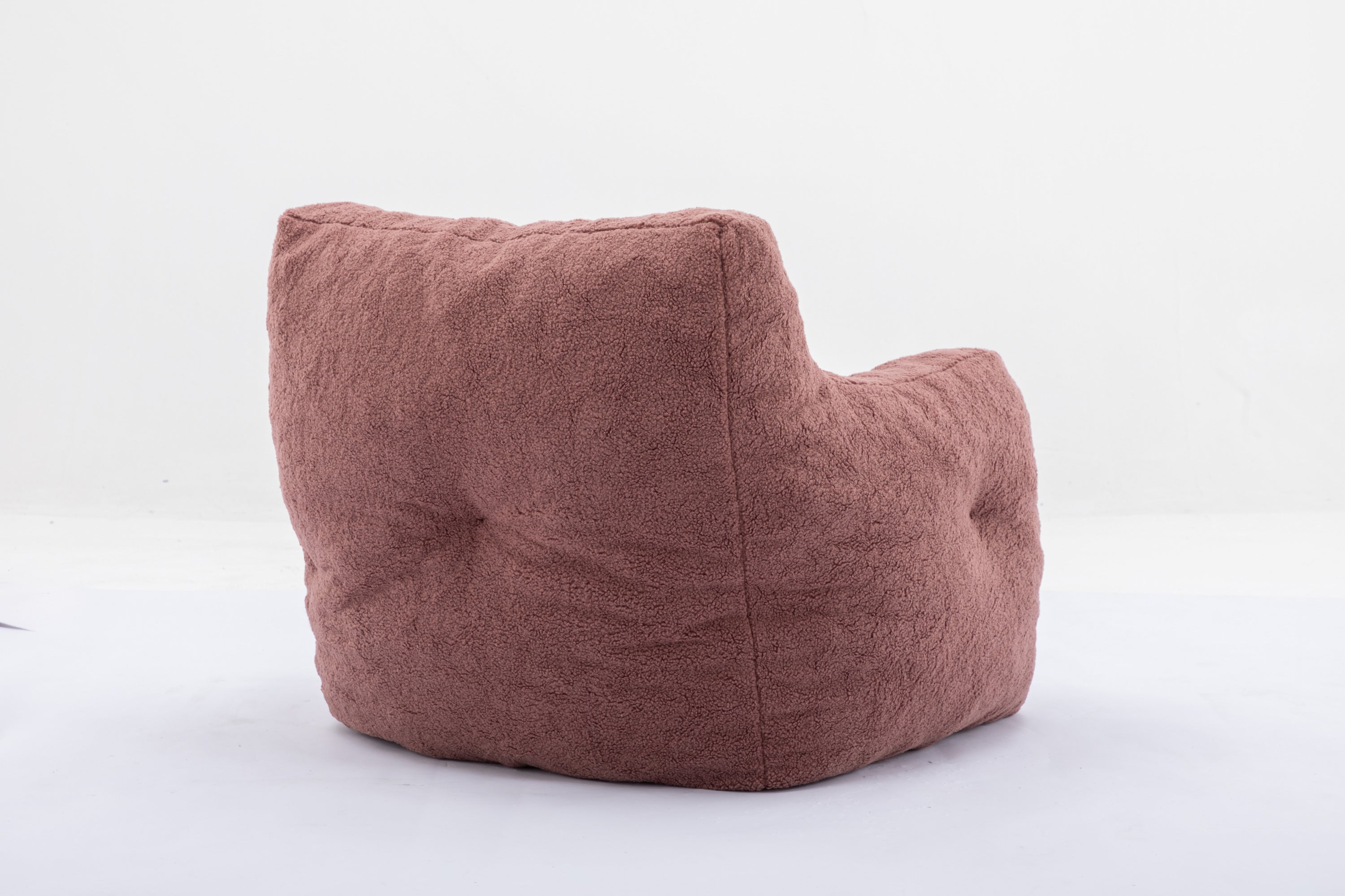 Teddy Fabric Bean Bag Chair - Red-American Furniture Outlet