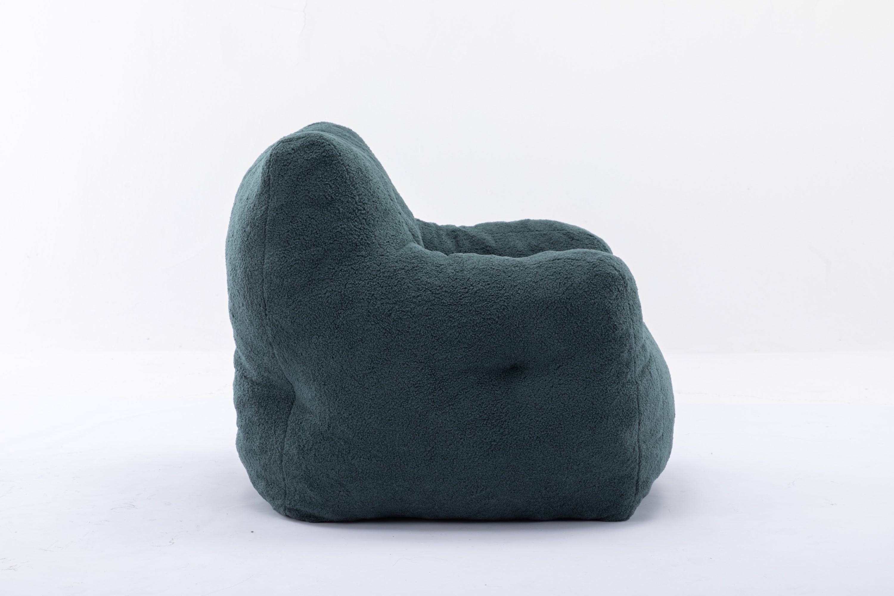 Teddy Fabric Bean Bag Chair | Tufted Foam-American Furniture Outlet