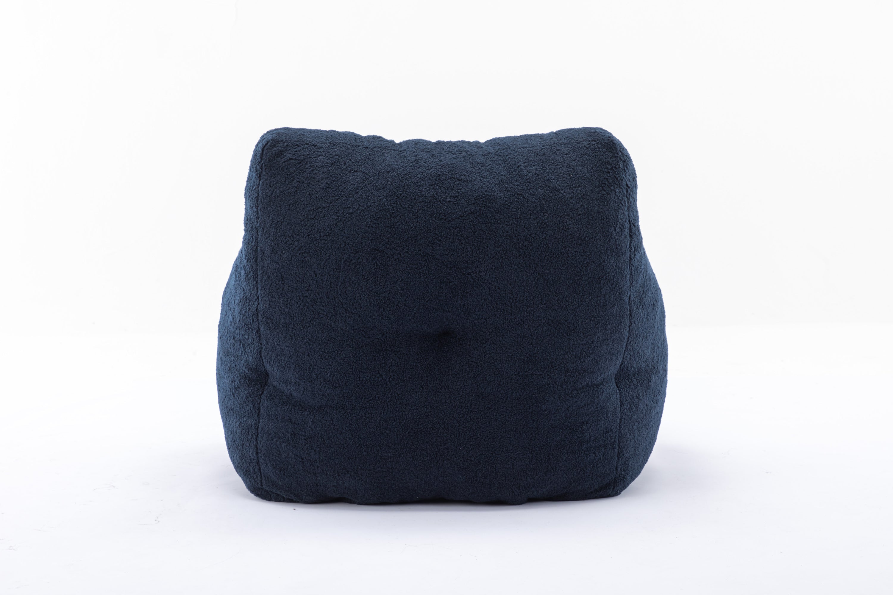 Teddy Fabric Tufted Bean Bag Chair-American Furniture Outlet