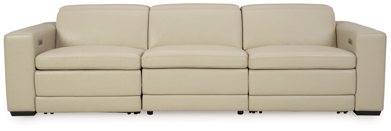 Texline Leather Power Reclining Sectional-Signature Design by Ashley®-American Furniture Outlet