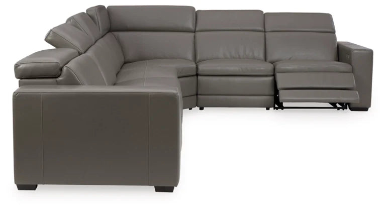 Texline Leather Power Reclining Sectional-Signature Design by Ashley®-American Furniture Outlet